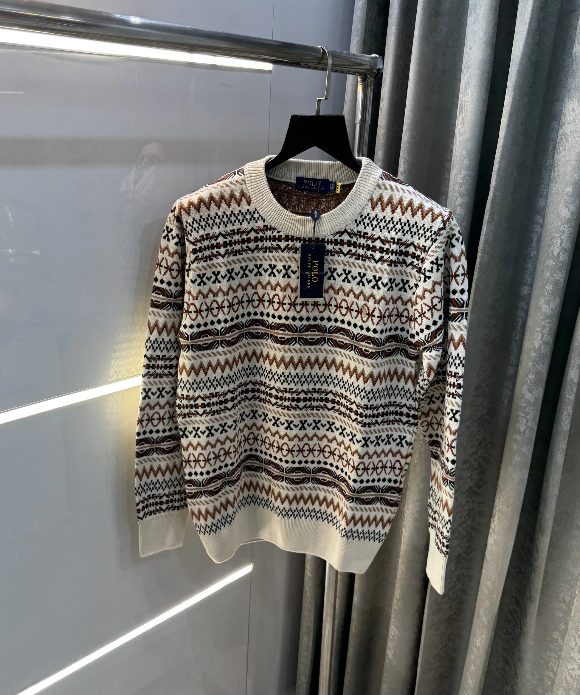 Ralph  Lauren Cream Imported Knitted Pull Over