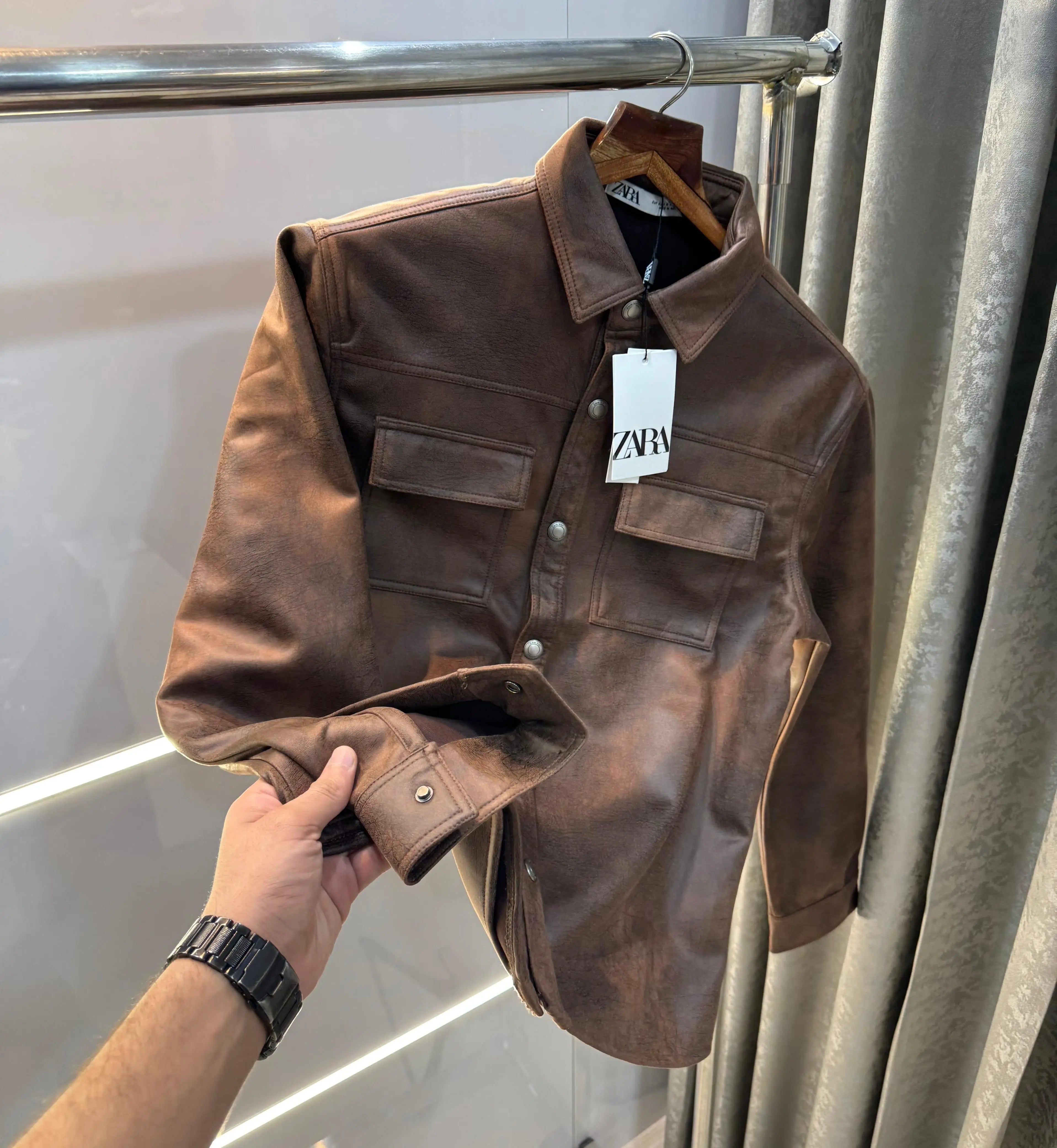 Zar a Brown Imported Premium Sweado Jacket