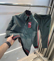 gucc i Bottle green Print Imported Tracksuit