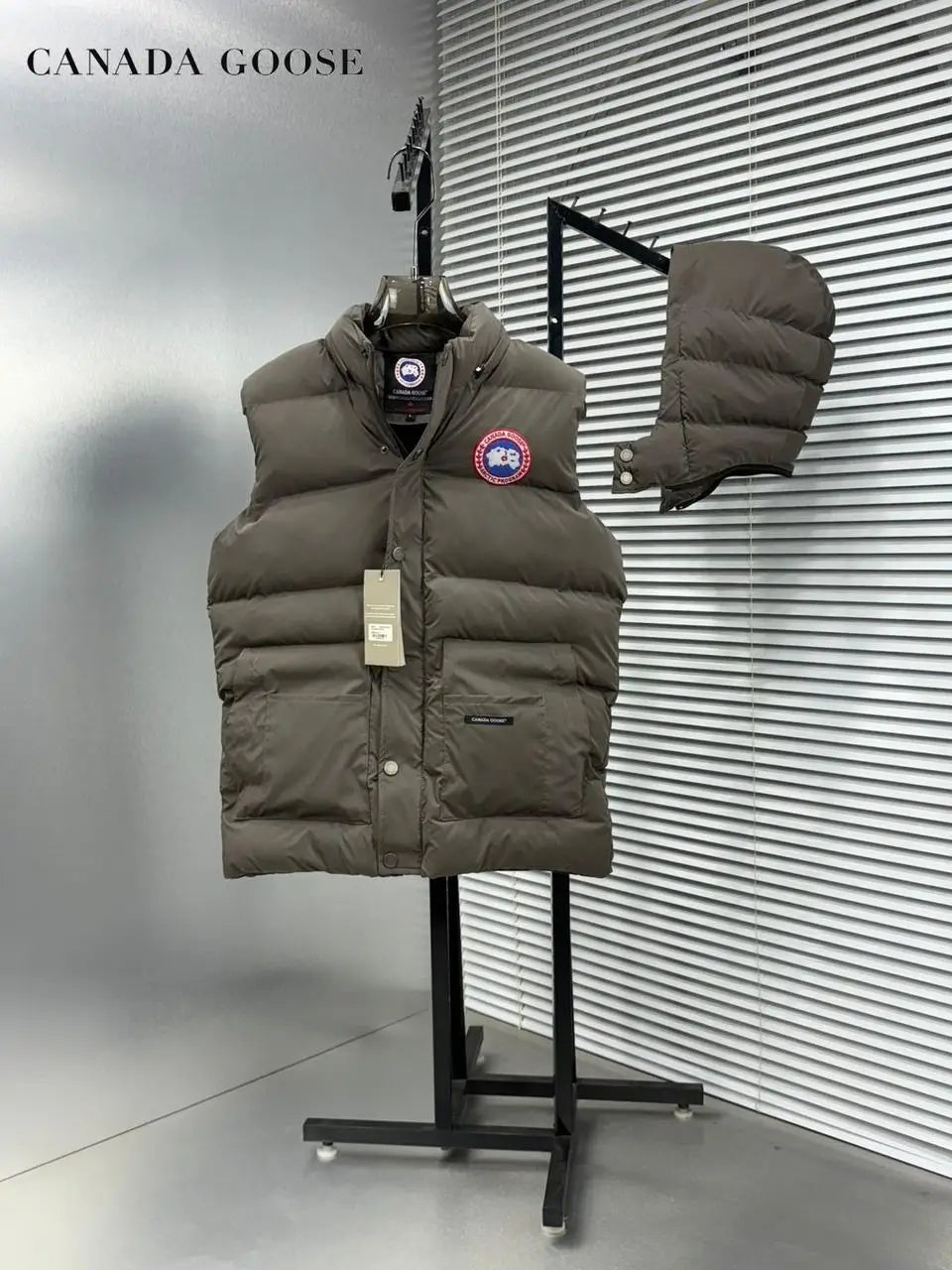 Canad a Goose Grey Imported Puffer Jacket