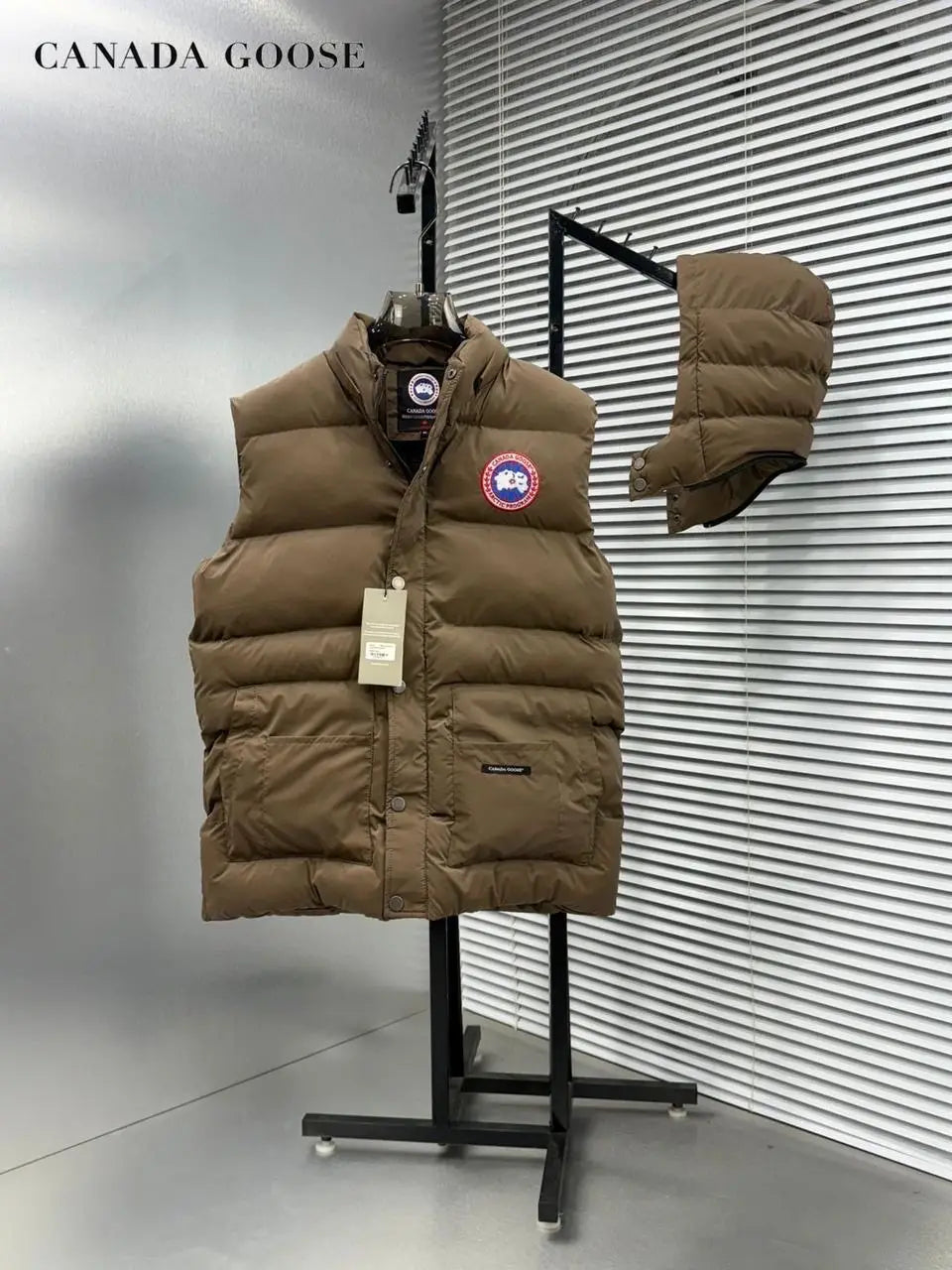 Canad a Goose Brown Imported Puffer Jacket