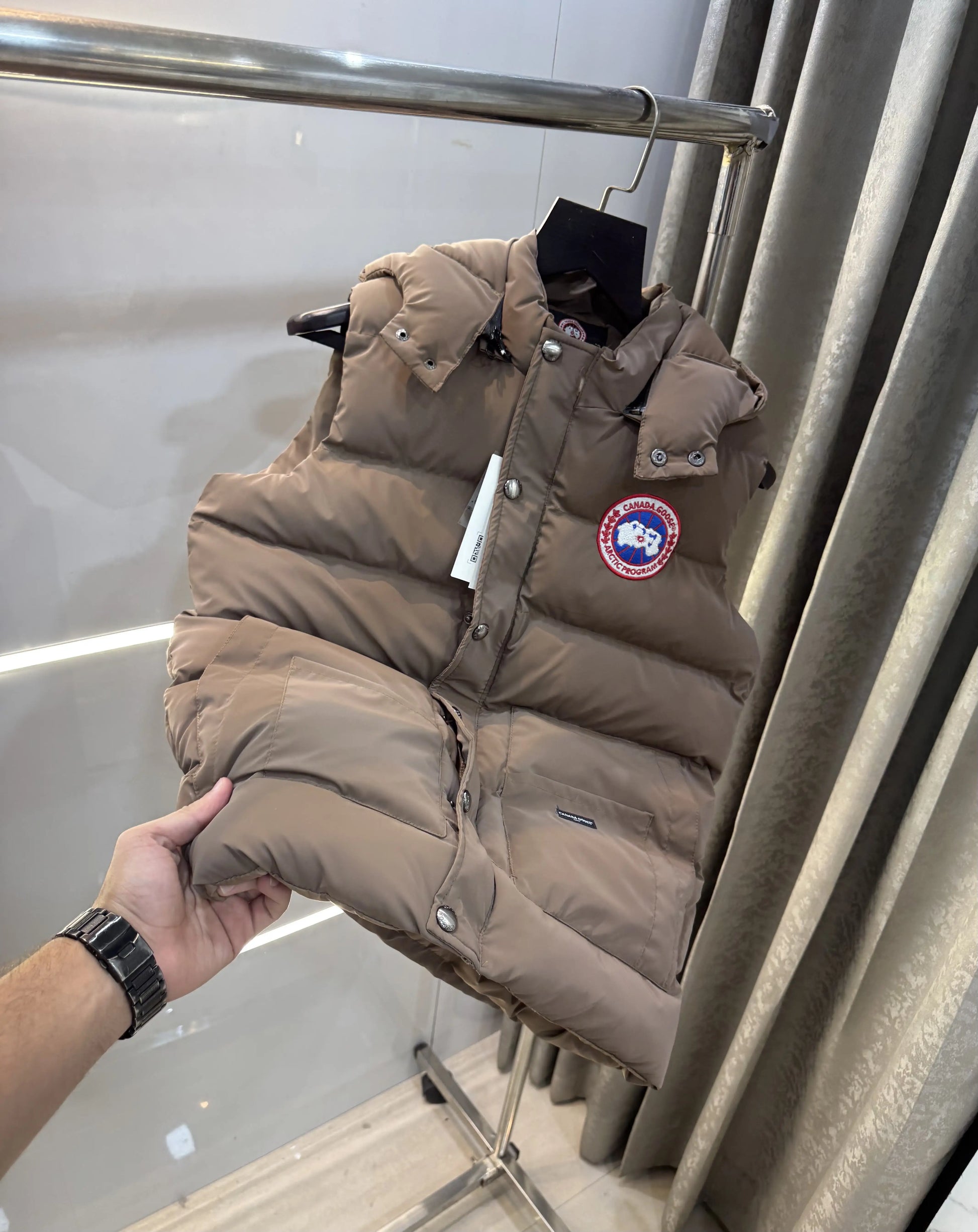 Canad a Goose Brown Imported Puffer Jacket