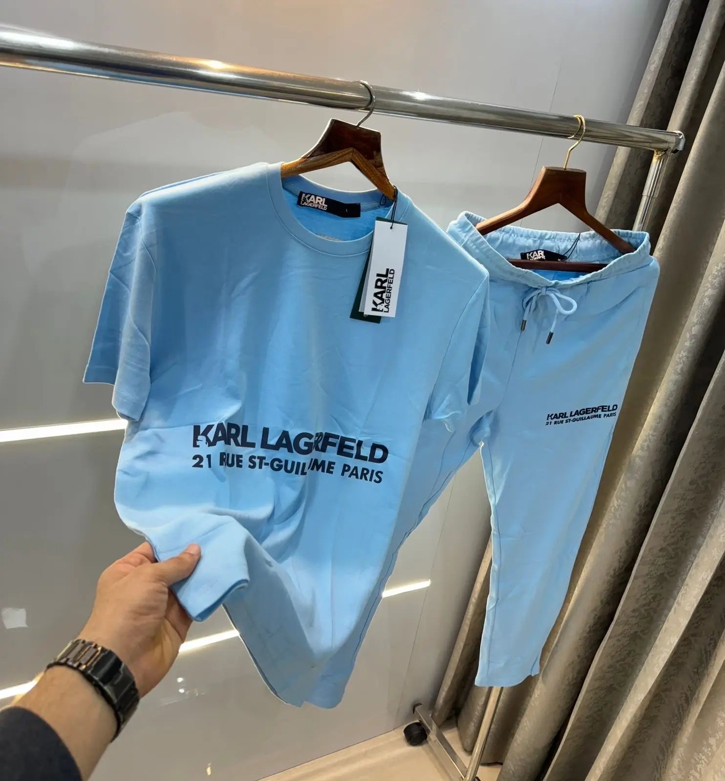karl lagerfel d  skyBlue Premium Imported Tracksuit