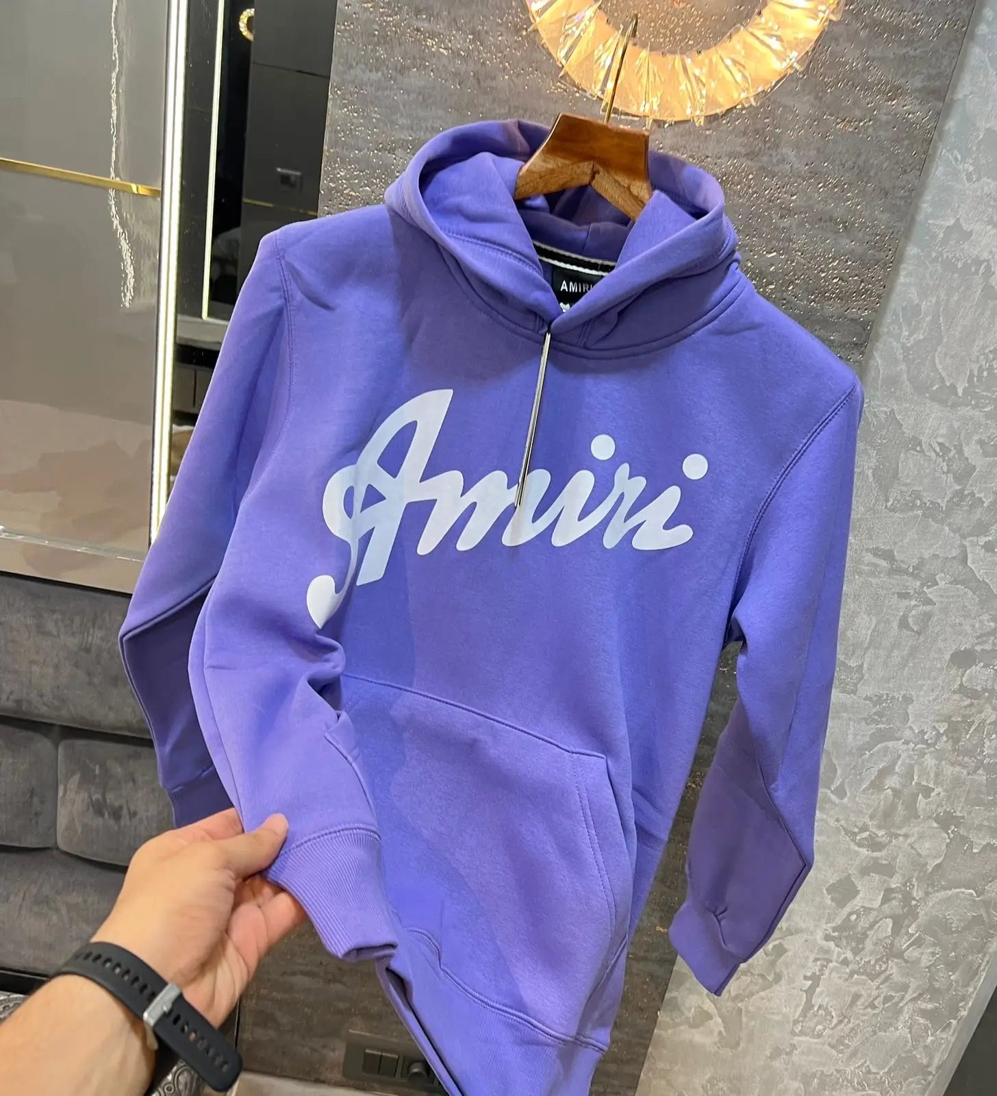 Amir i Purple  Printed Premium Hoodie