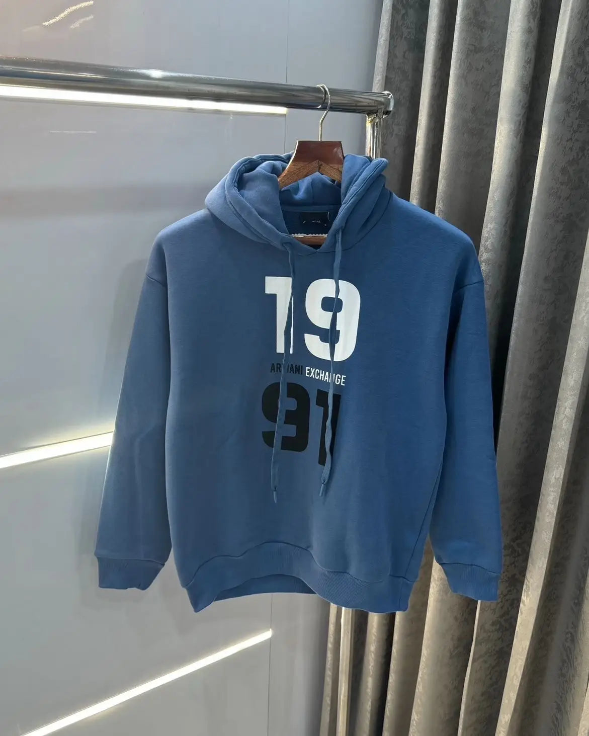 Arman i Exchange Blue Logo Print Imported Premium Hoodie