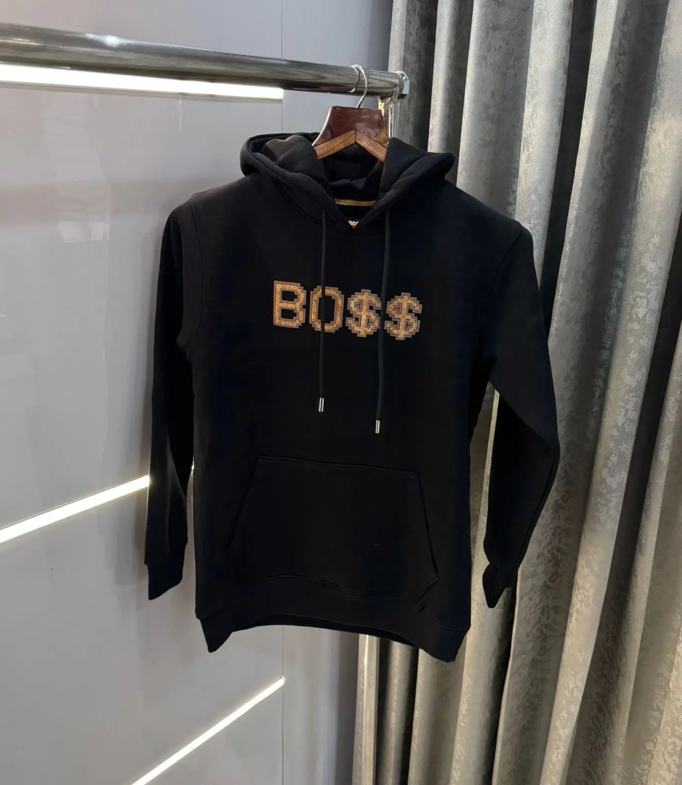 Hugo bos s Black  EmBOS5.. e Logo Imported Hoodie