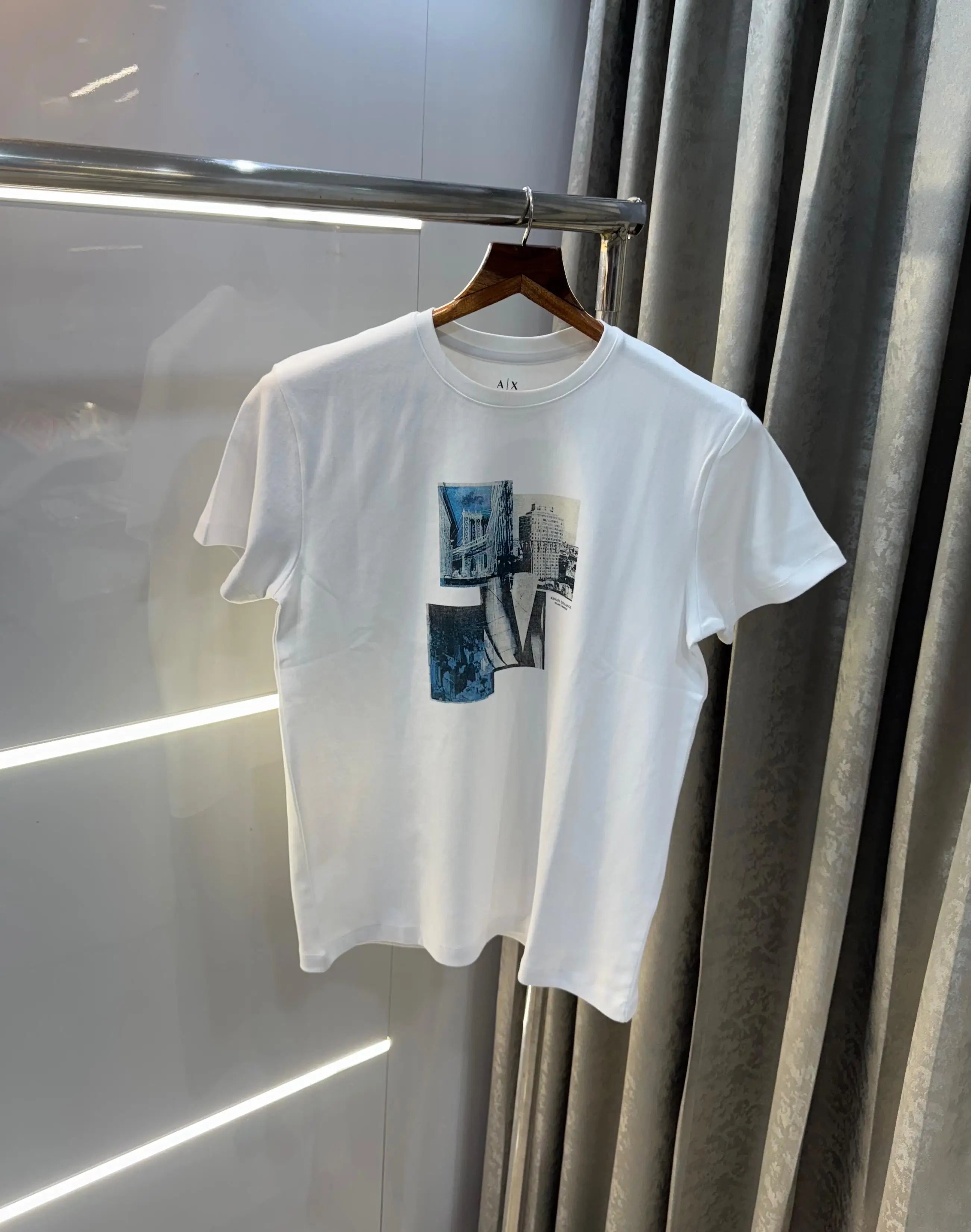 Arman i Exchange White Logo Print Imported T-Shirt