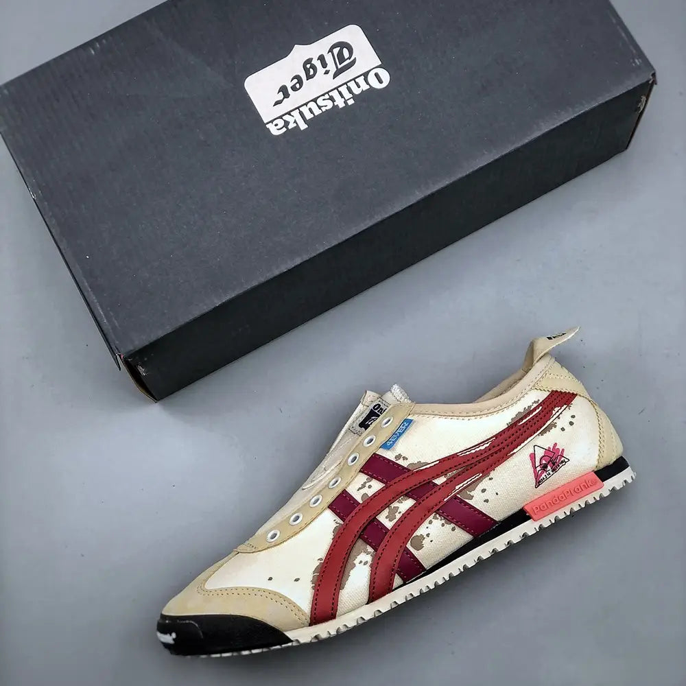 Onitsuka Tiger Mexico 66 x Panda Prank Red Slip On D-1789