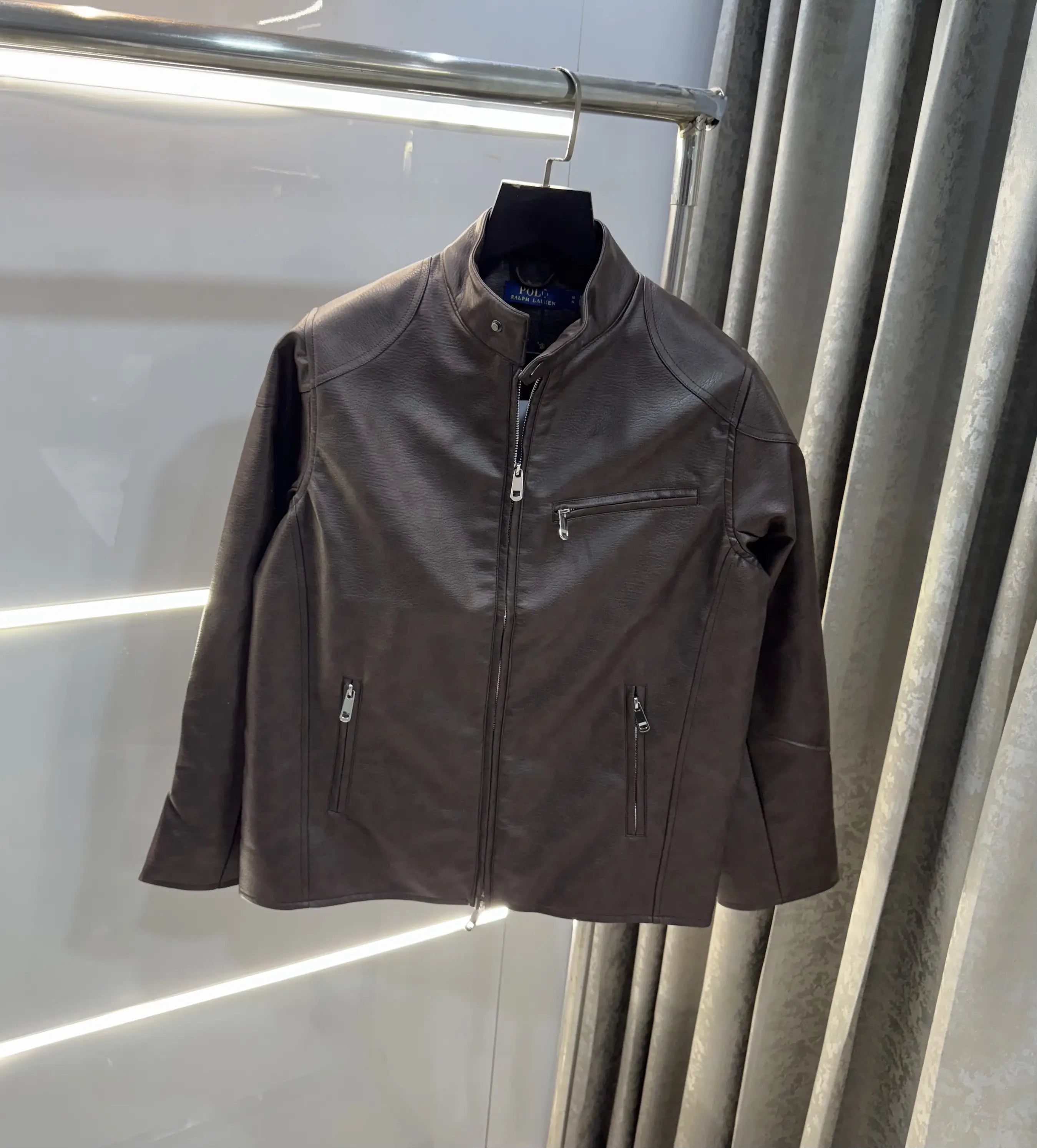 Ralph  Lauren Brown Premium Leather Jacket