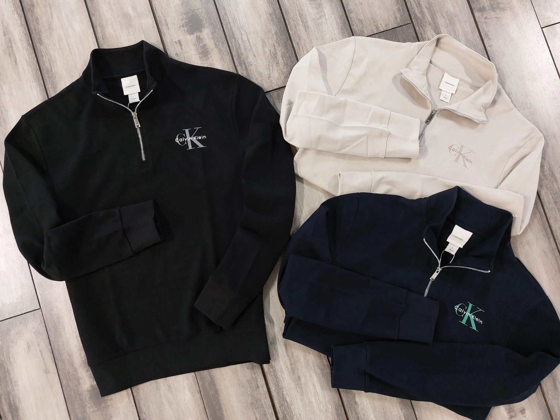 Calvin  Klein Navy Blue Zip Premium Sweatshirt