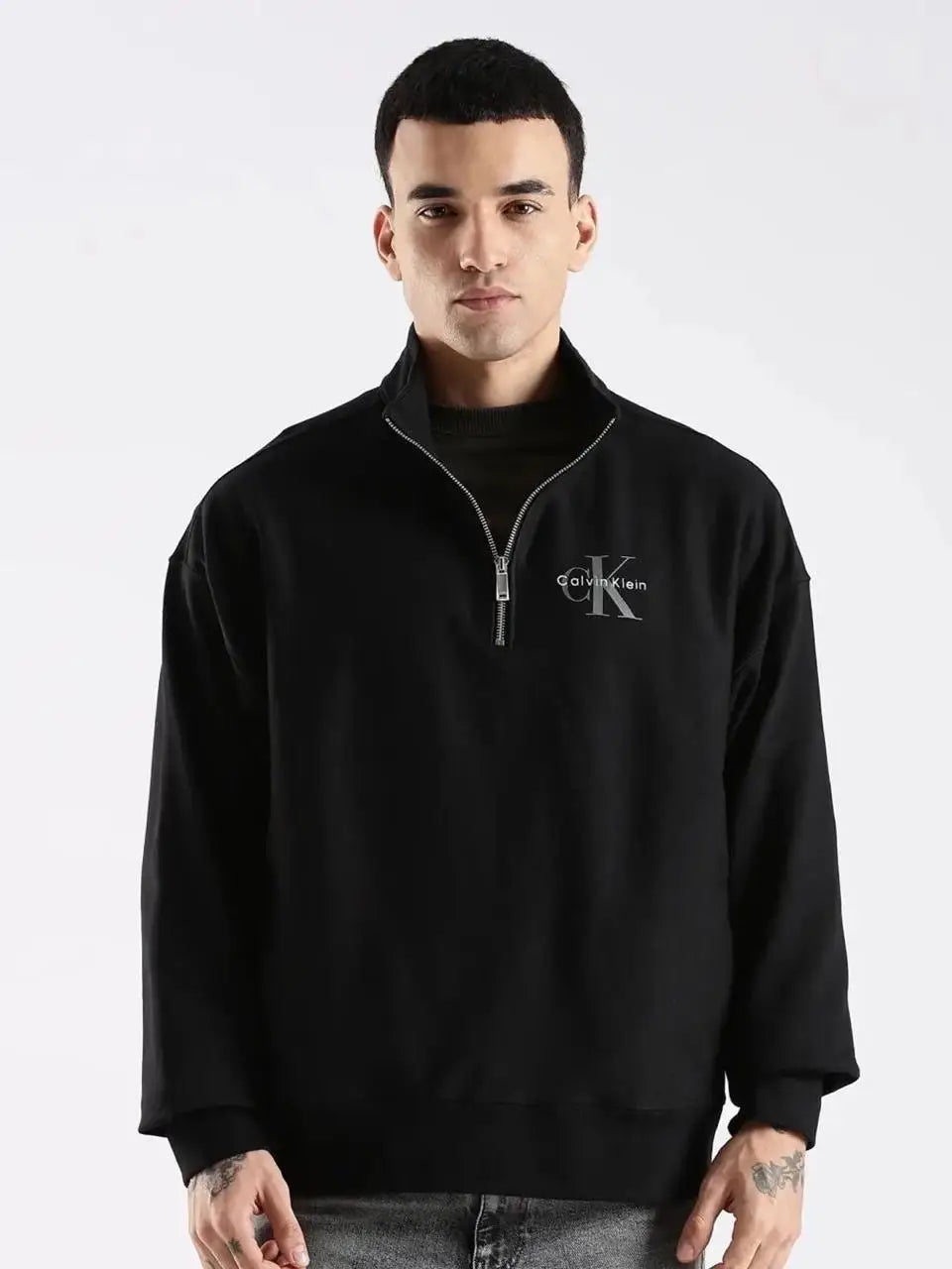 Calvin  Klein Black Zip Premium Sweatshirt