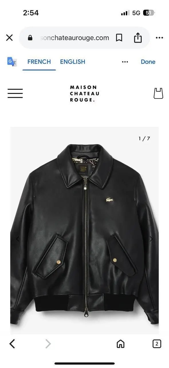 Lacost e Black Back Work Imported Leather Jacket