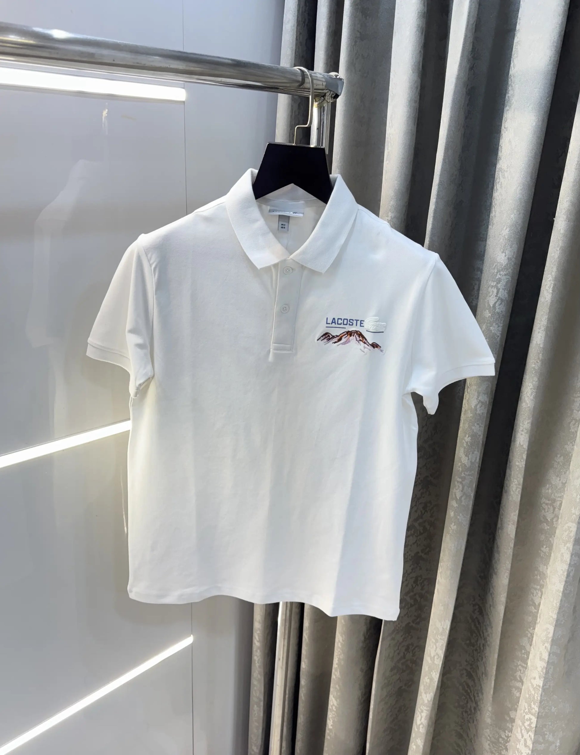 Lacost e White Logo Work Premium Polo T-Shirt
