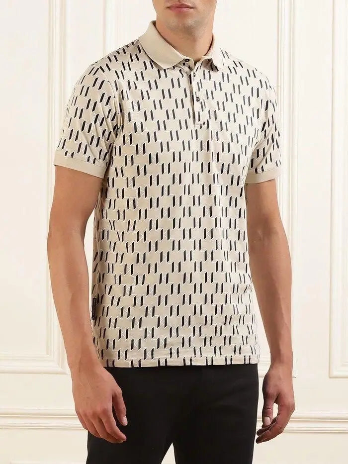 Karl Lagerfled Beige Imported Polo T-Shirt