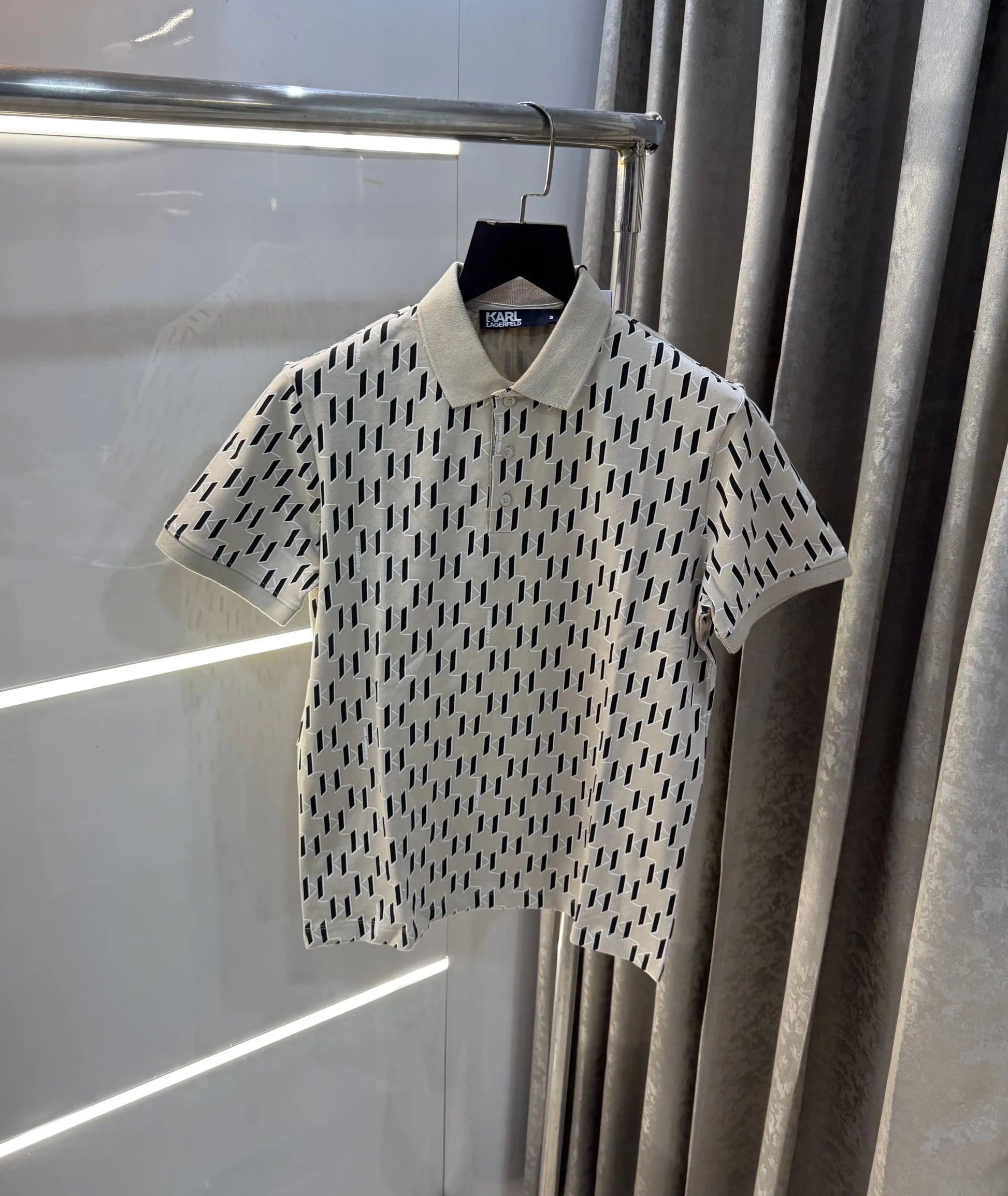 Karl Lagerfled Beige Imported Polo T-Shirt