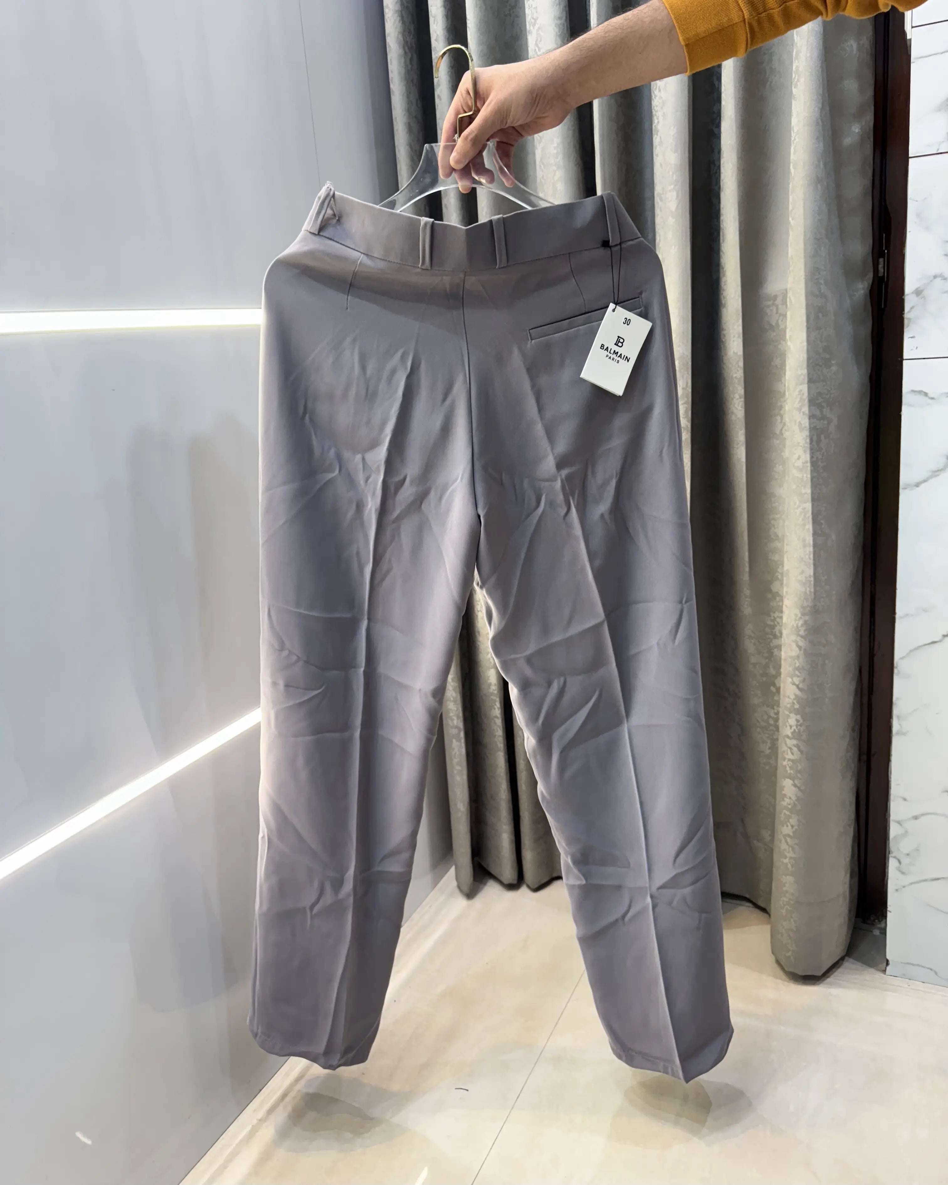 Balmai n Paris Grey Imported Boot Cut Trouser