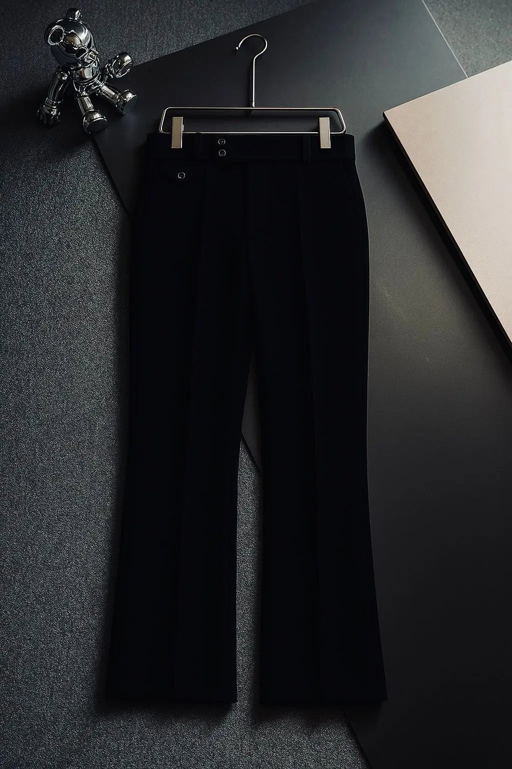 Balmai n Paris Jet Black Imported Boot Cut Trouser