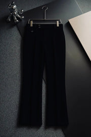 Balmai n Paris Jet Black Imported Boot Cut Trouser