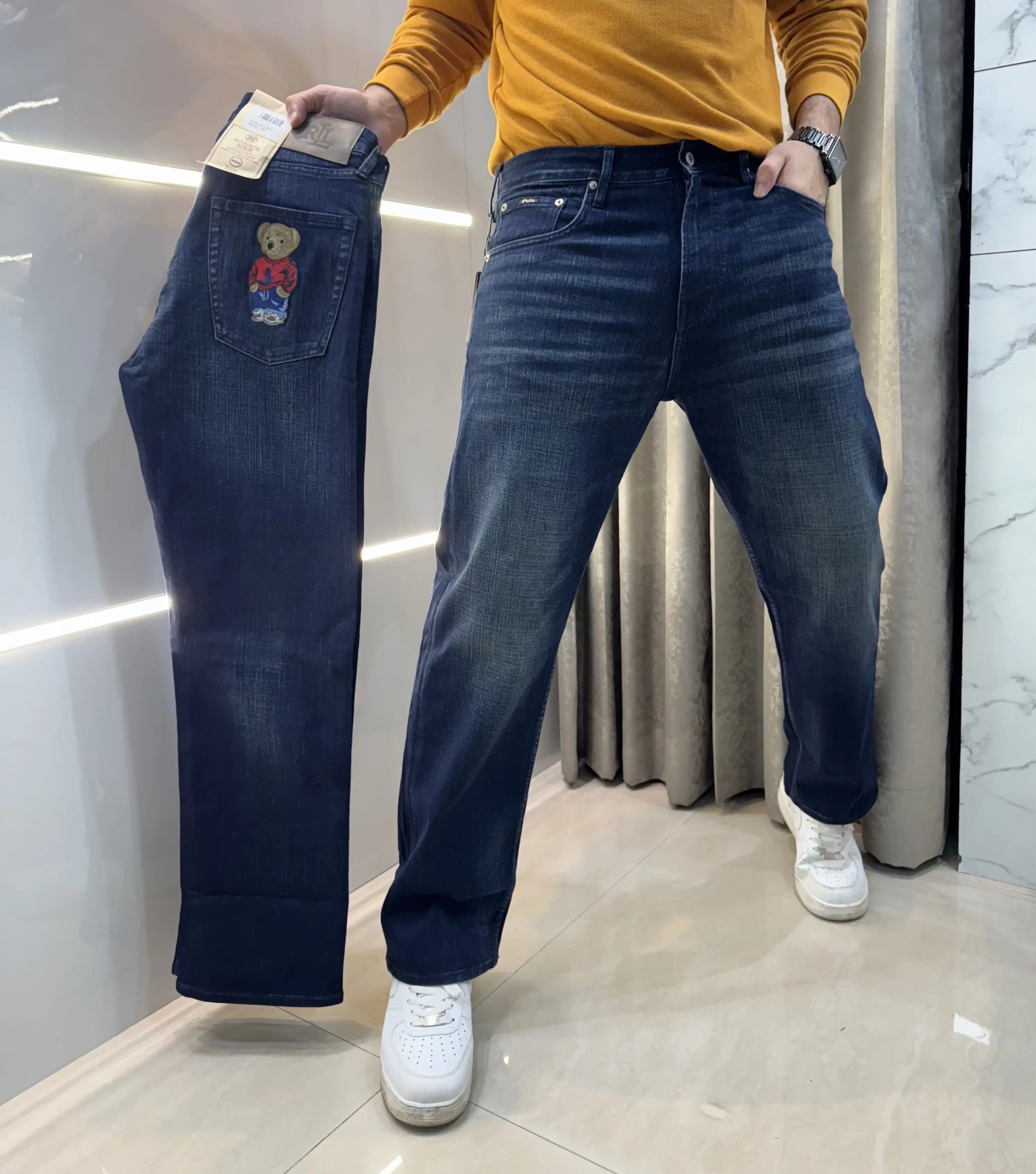 Ralph  Lauren Dark Blue Teddy Edtion Imported Denim