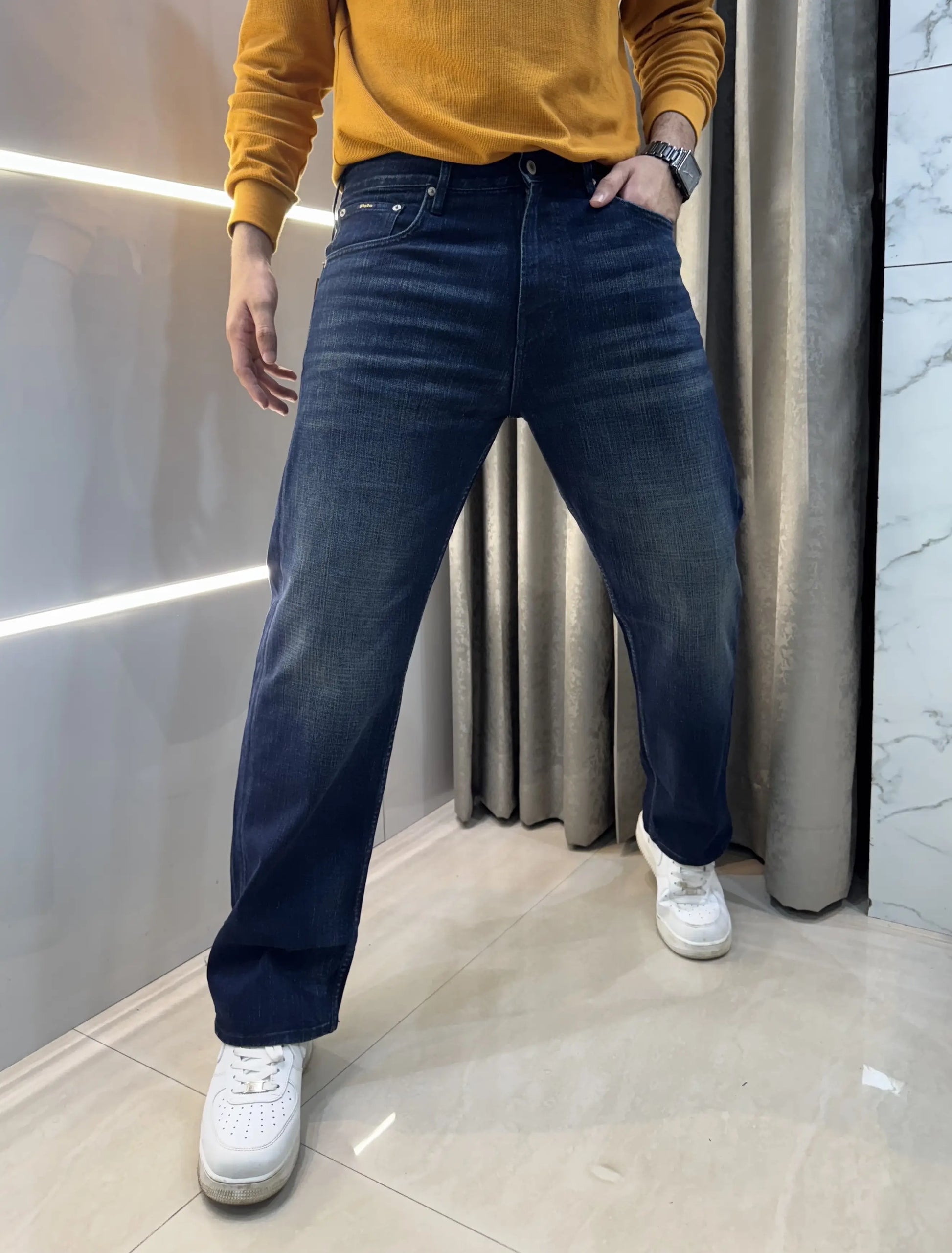 Ralph  Lauren Dark Blue Teddy Edtion Imported Denim