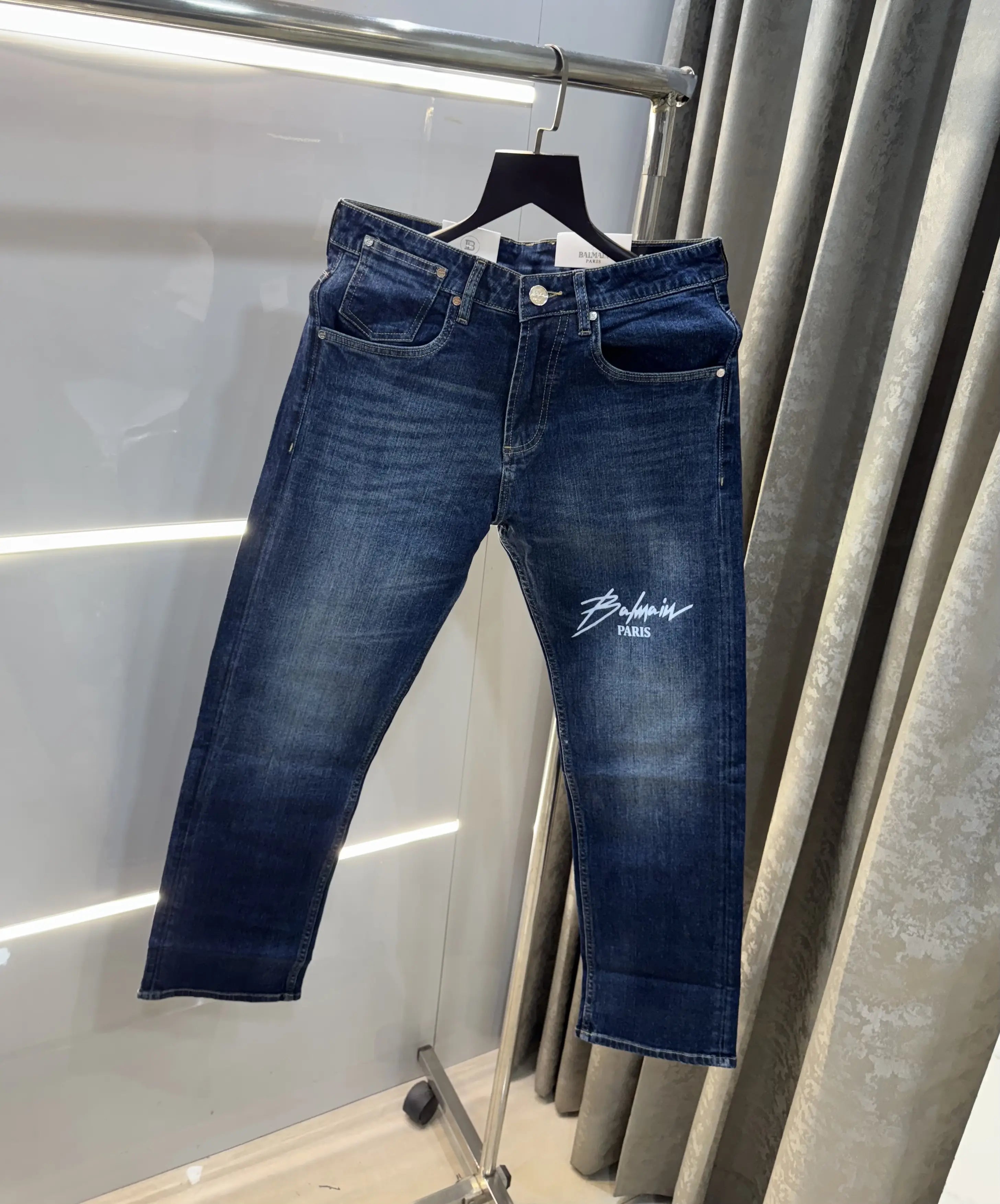 Balmai n Paris Dark Blue Pocket Imported Premium Denim