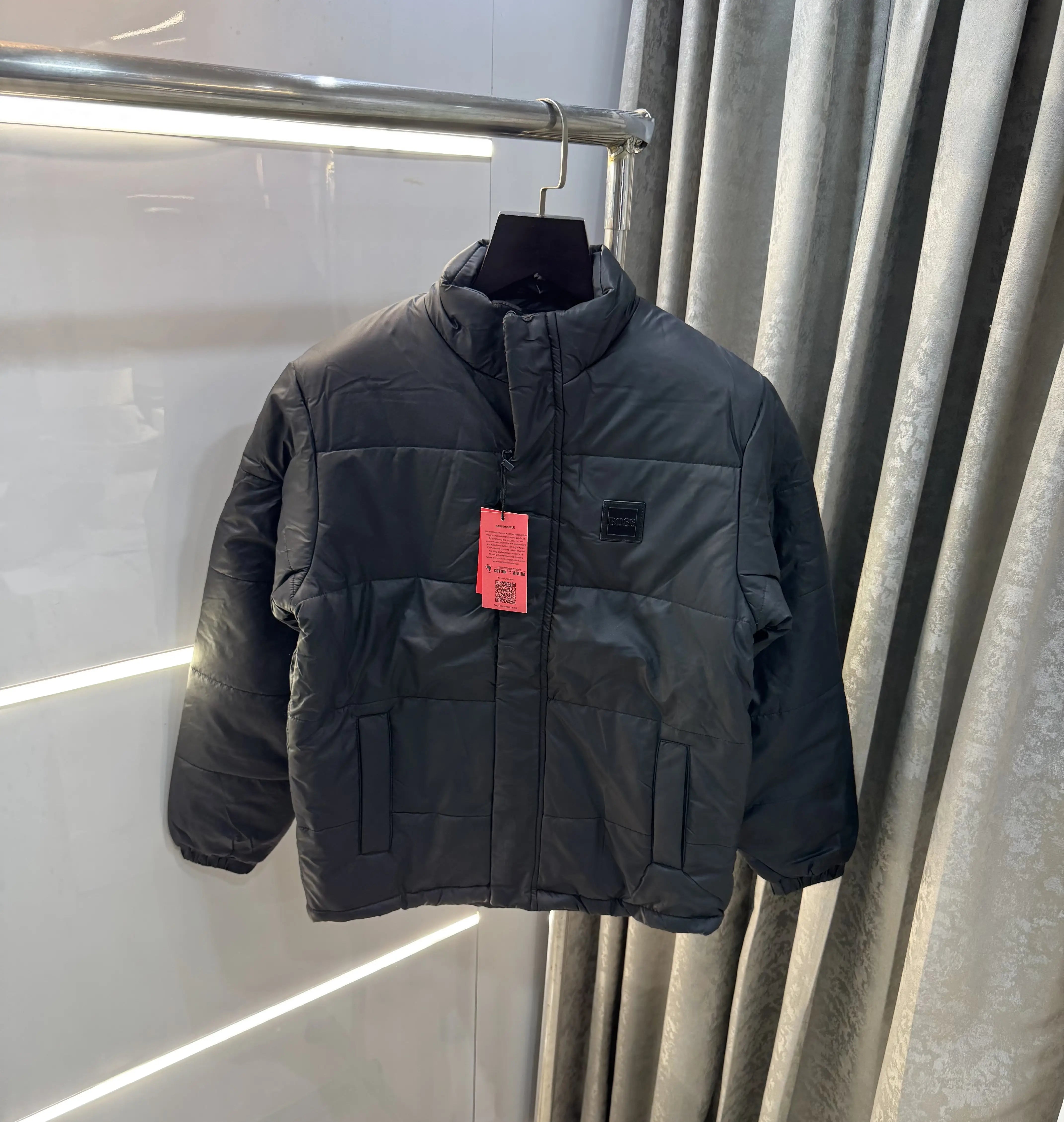 Hugo  Bos s Black Premium Puffer Jacket