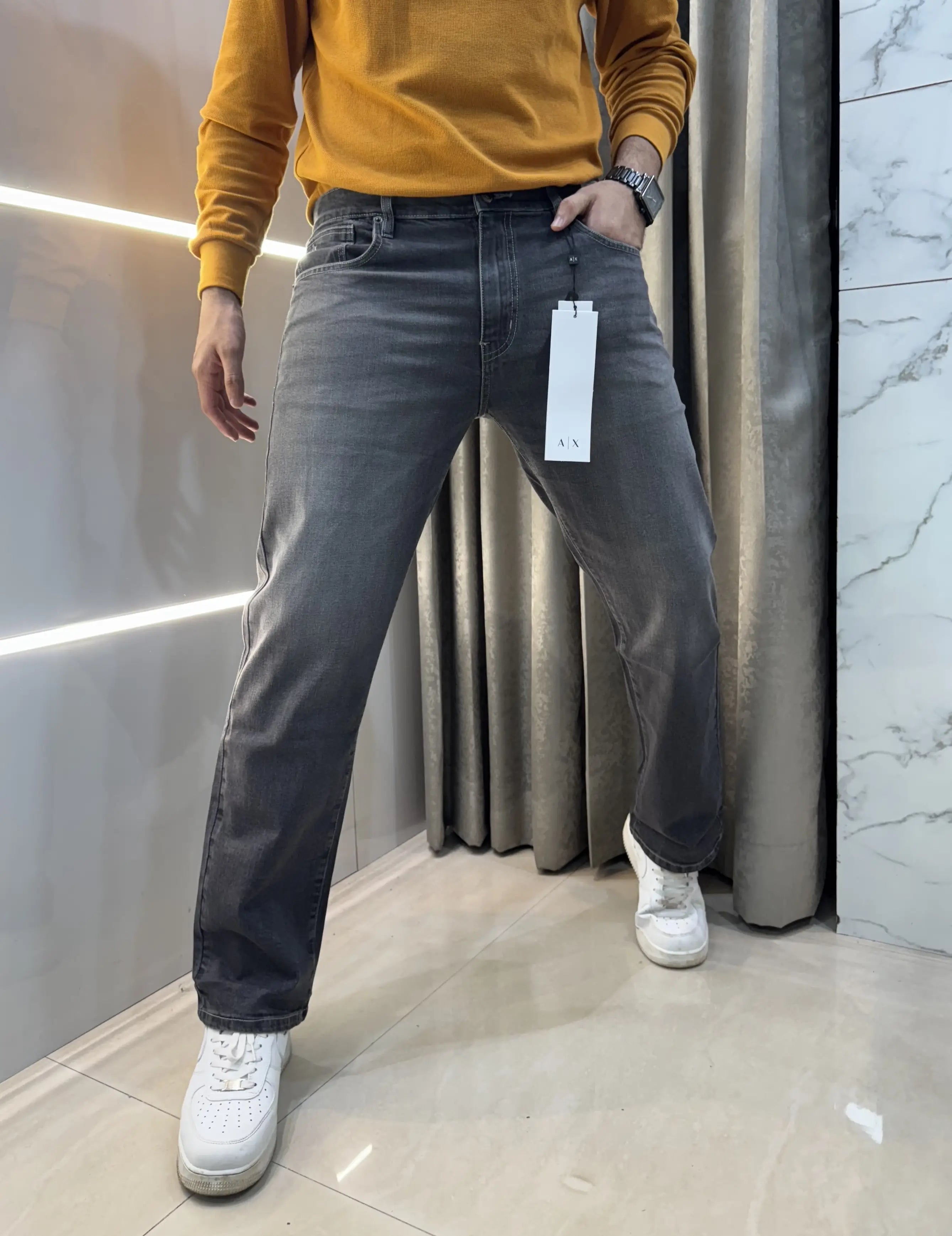 Arman i E_x...change Dark Grey Imported Classic Denim