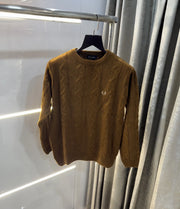 Fredperry Light Brown Embroidery Logo Imported Pull Over