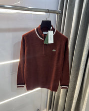 Lacost e Wine Zip Imported Pull Over