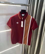 Lacost e Maroon Logo Work Premium Polo T-Shirt