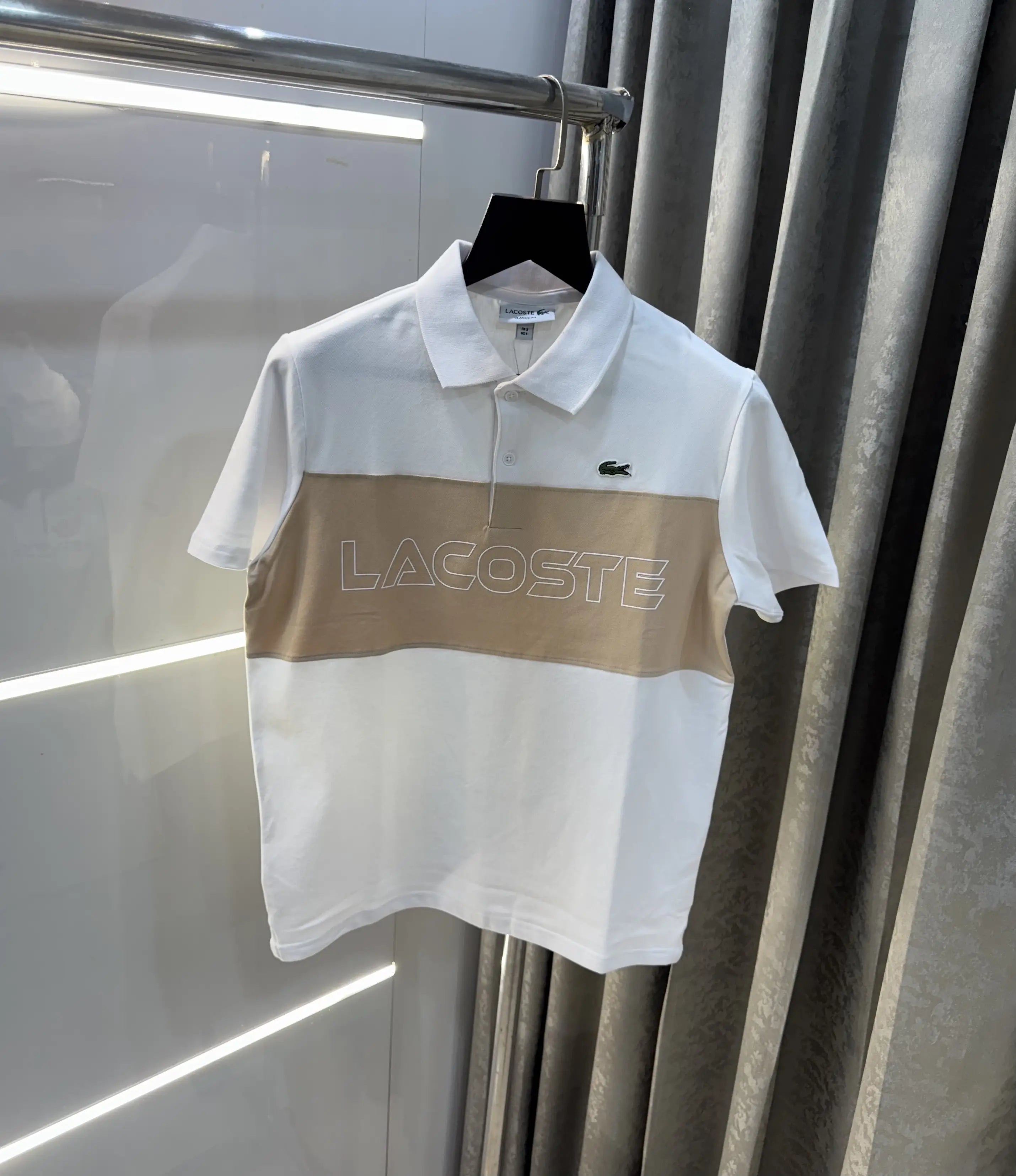 Lacost e White Logo Work Premium Polo T-Shirt