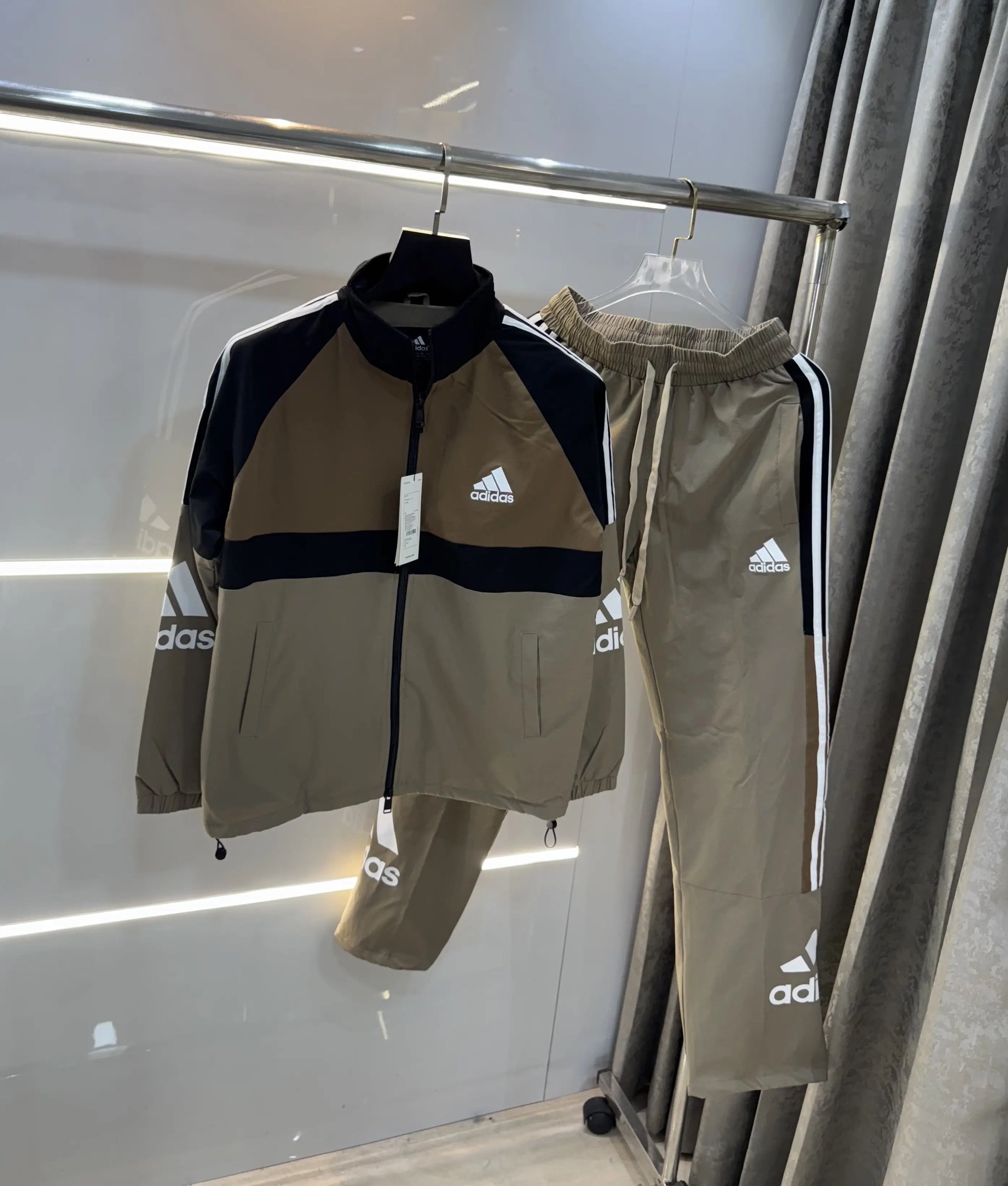 Adida s Brown Logo Work Premium Tracksuit