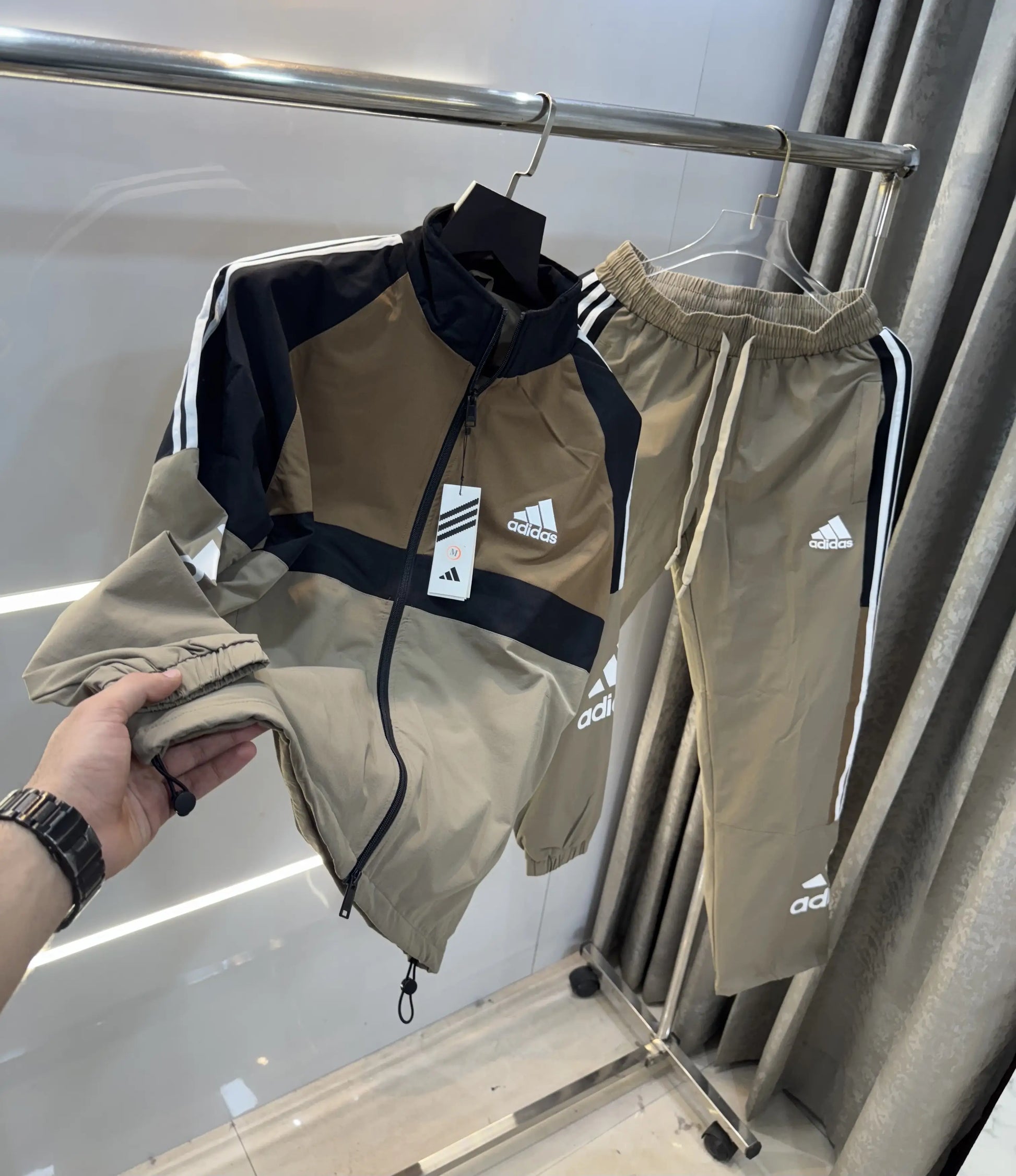 Adida s Brown Logo Work Premium Tracksuit