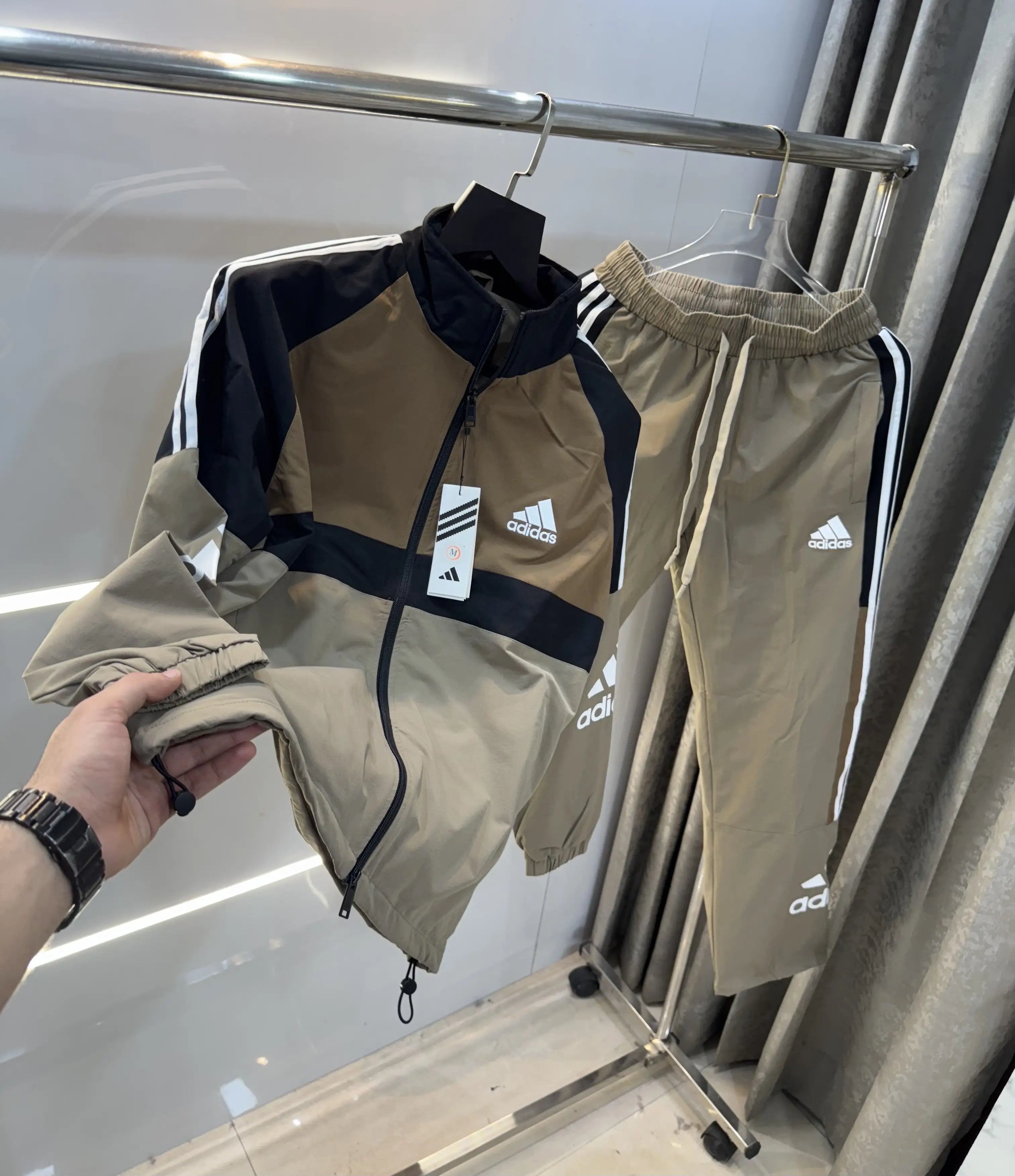 Adida s Brown Logo Work Premium Tracksuit