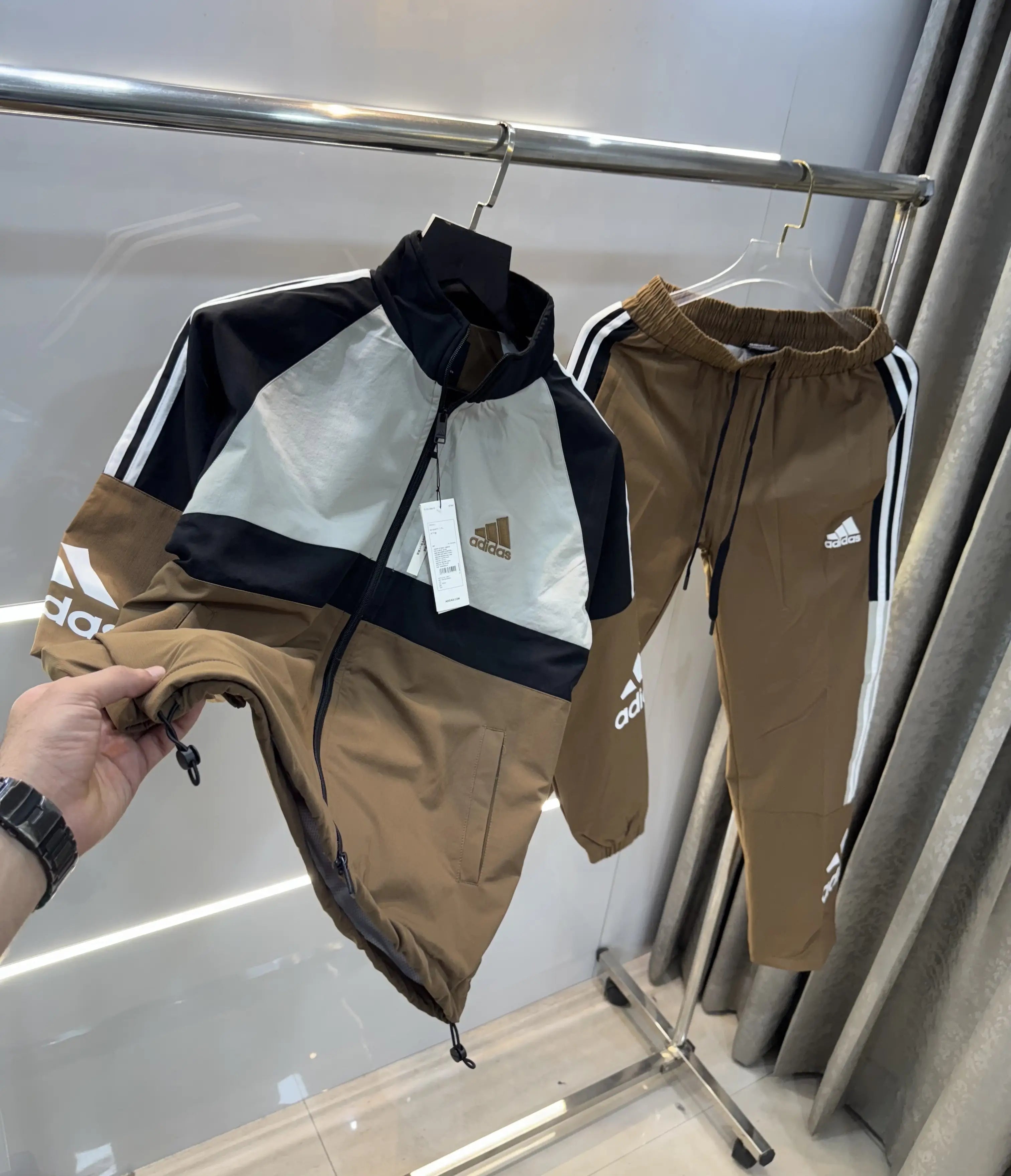 Adida s Brown Logo Work Premium Tracksuit