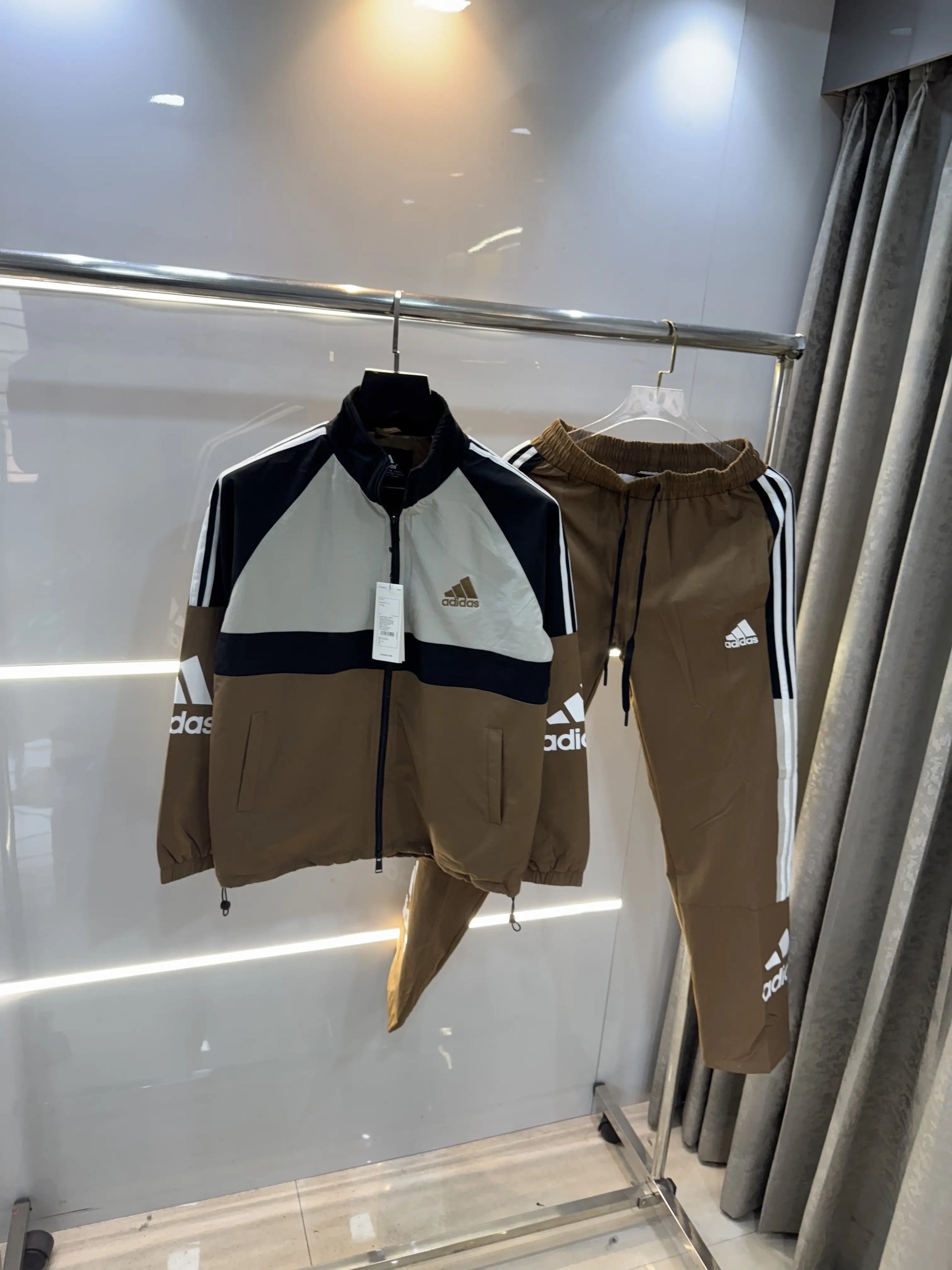 Adida s Brown Logo Work Premium Tracksuit