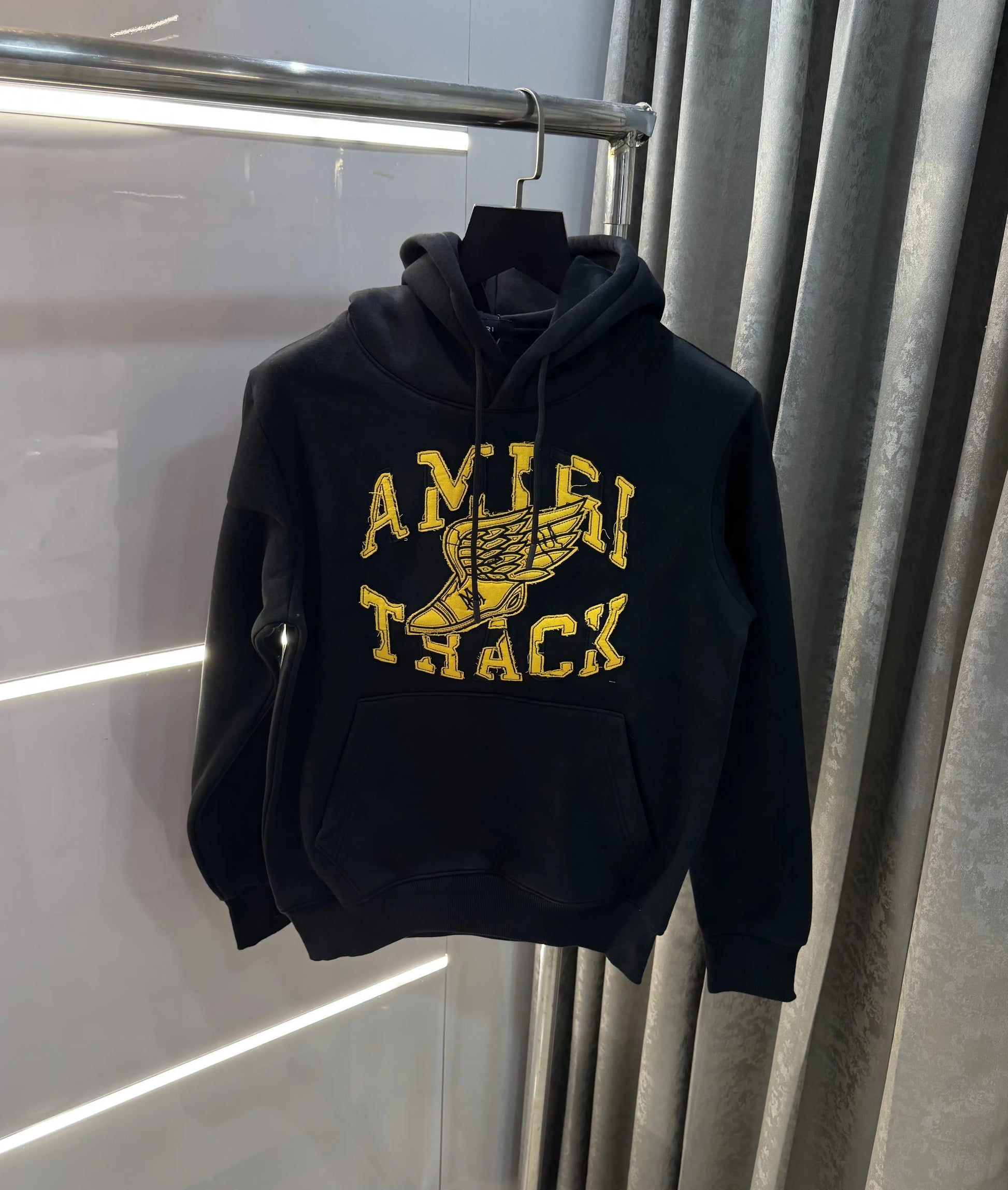 Amir i Black Logo Work Imported Hoodie
