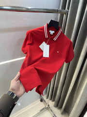 Calvin  Klein Red Embroidery Logo Premium Polo T-Shirt
