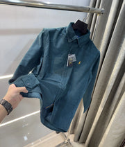 Ralph  Lauren Bottle Green Embroidry Logo Premium Shirt