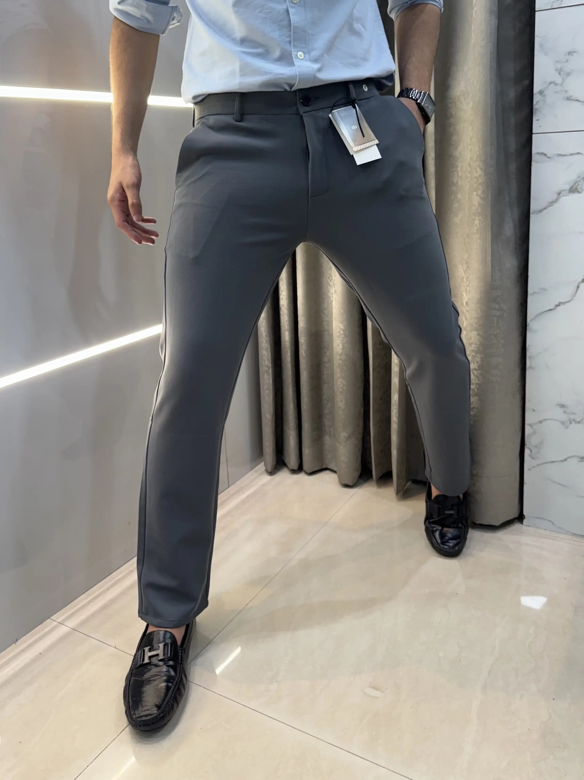 Christian Dio r Light Grey Premium imported trouser