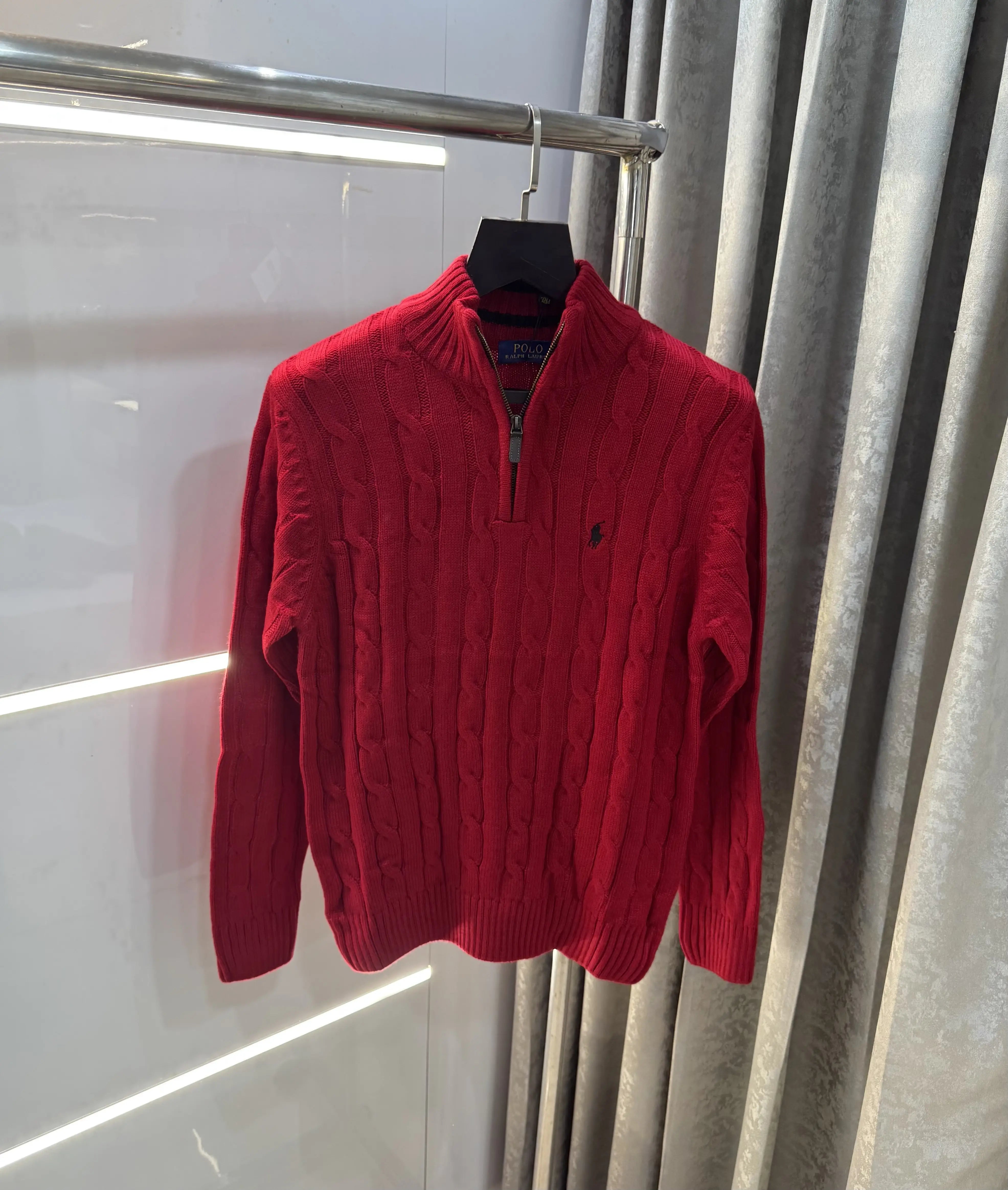 Ralph  Lauren Red Knitted Imported Pull Over