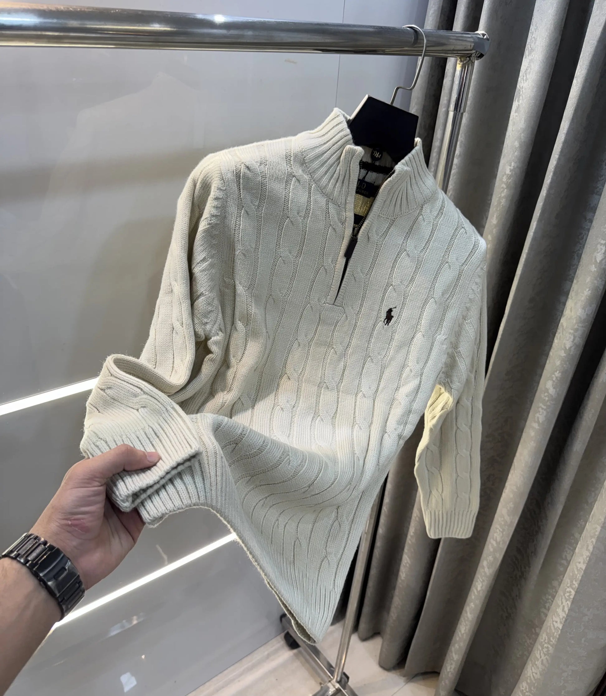 Ralph  Lauren Beige Knitted Imported Pull Over