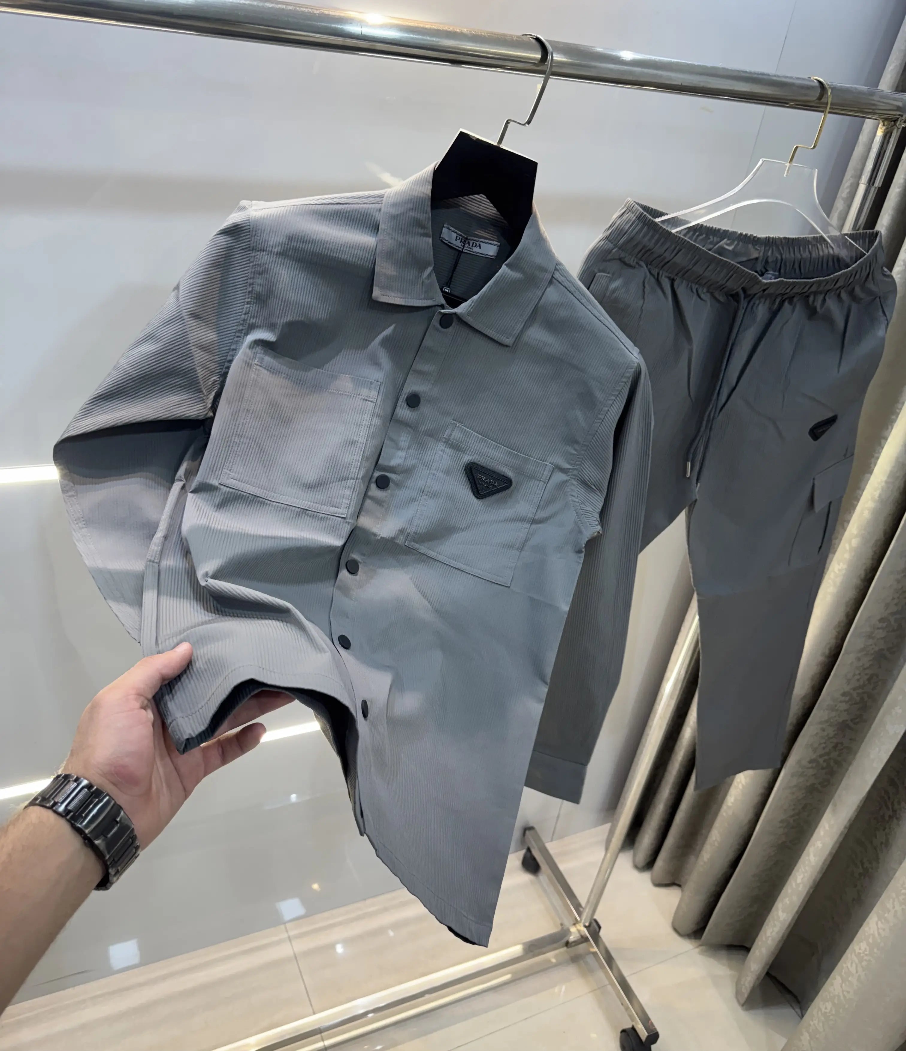 Prad a Milano Light Grey Premium Tracksuit