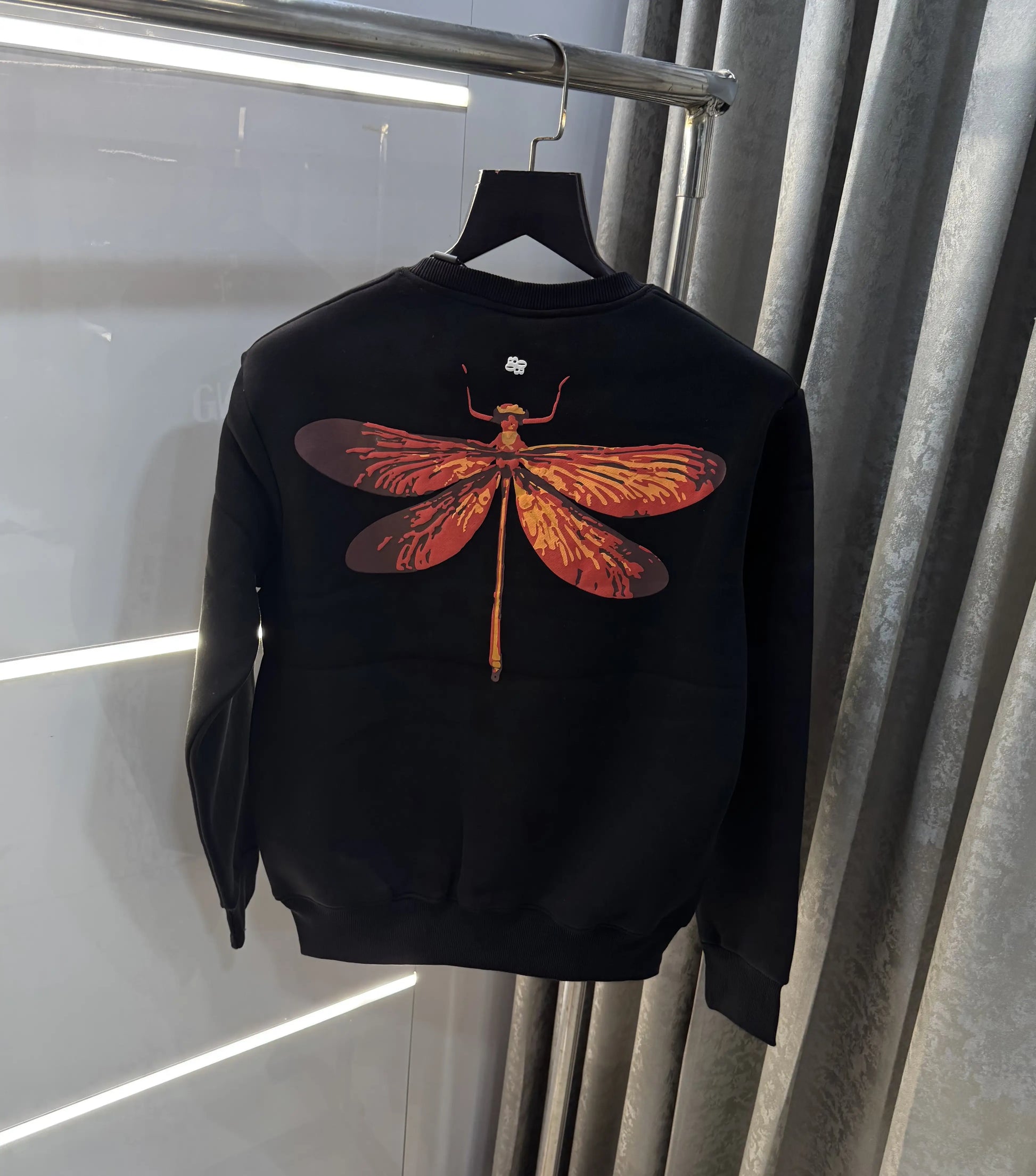 Bluorang Black Logo Back Print Premium Sweatshirt