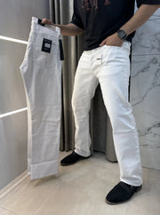 Amiri White Imported  Premium Straight Fit Denin