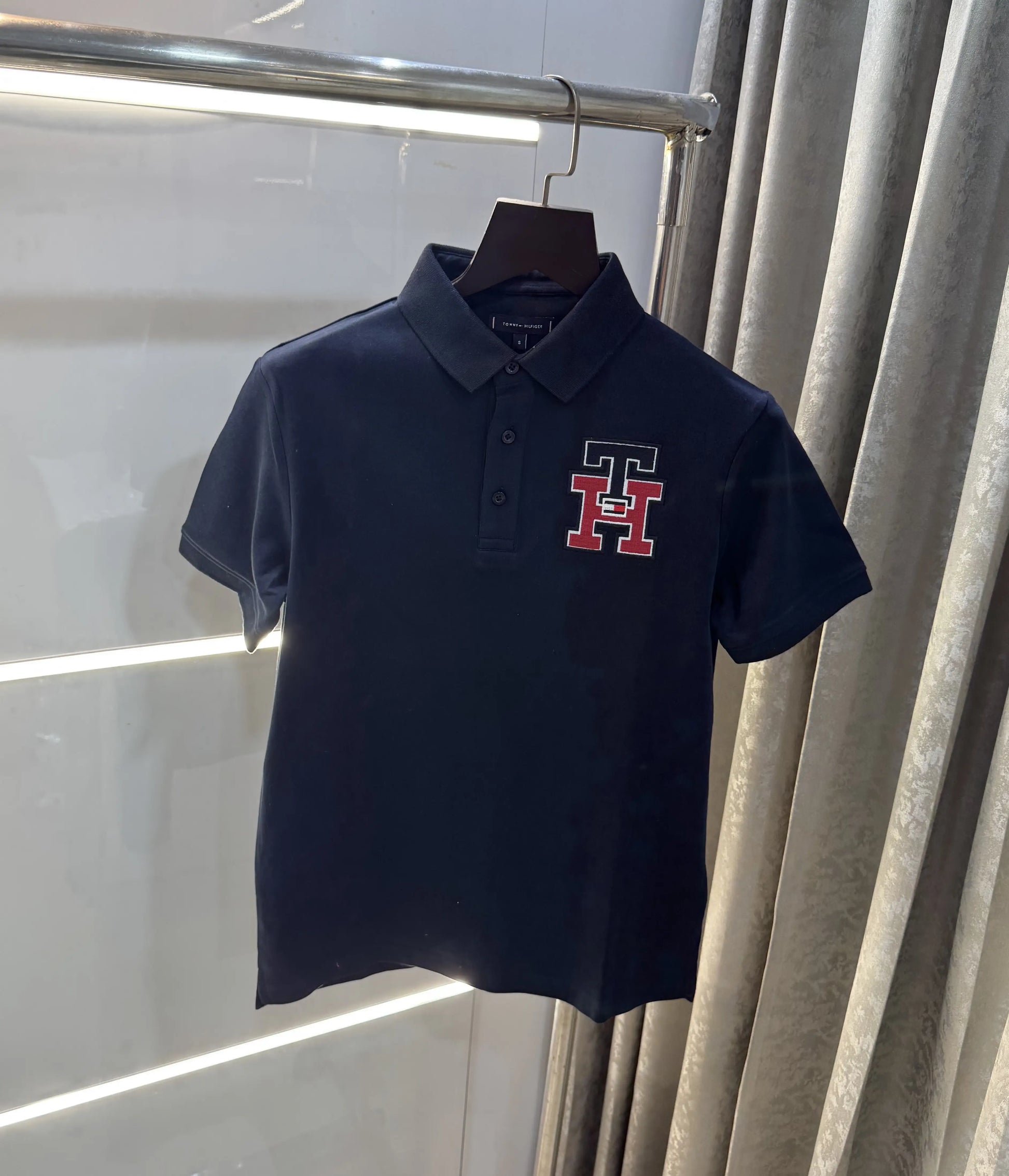Tomm y Hilfiger Navy Blue Logo Work Premium Polo T-Shirt