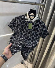 Gucc i Black Monogram Premium Polo T-Shirt