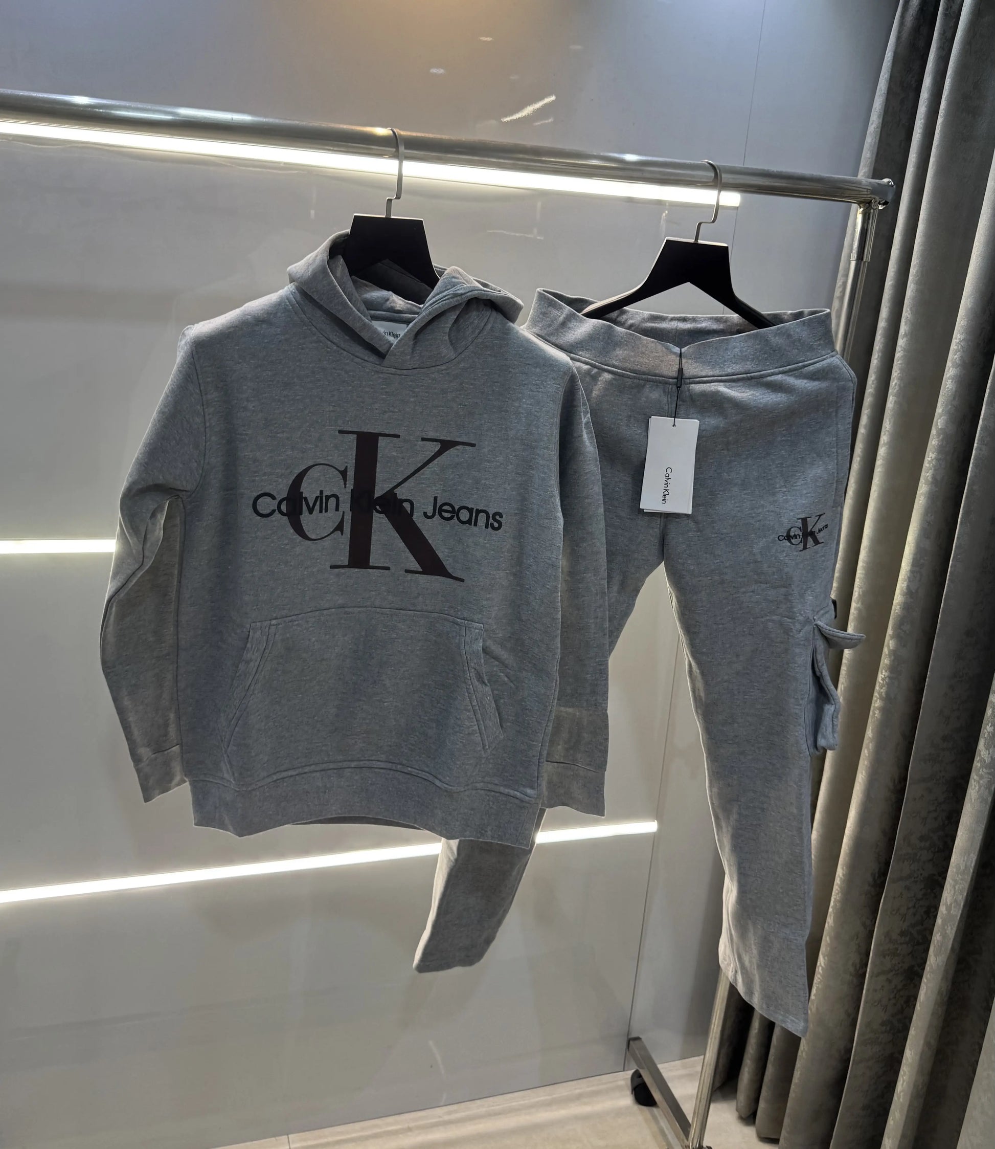 Calvin  Klein Grey Premium Classic Tracksuit