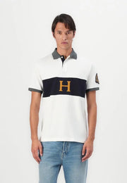 Hacket Cream Logo Work Premium Polo T-Shirt