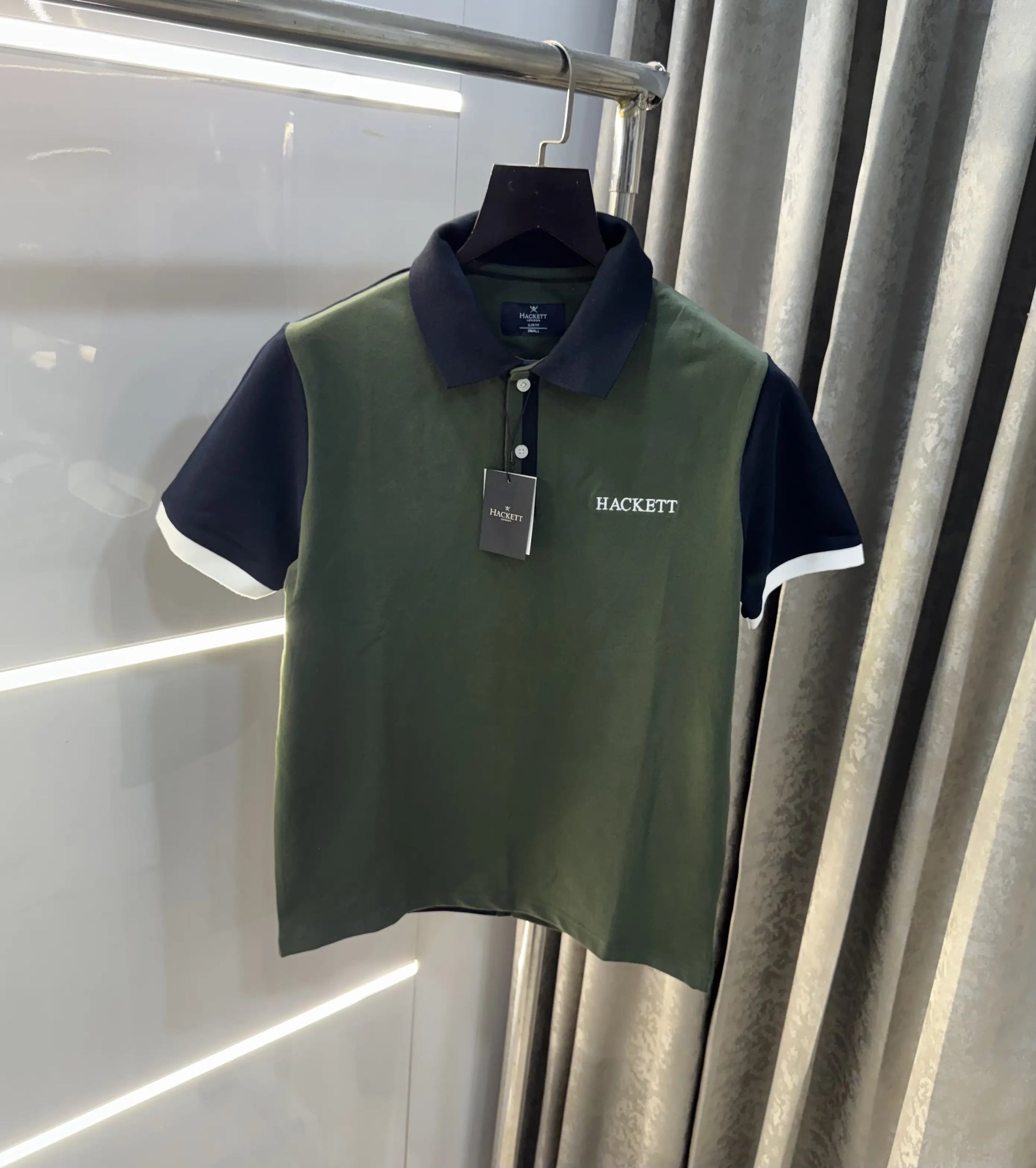 Hacket Olive Logo Work Premium Polo T-Shirt